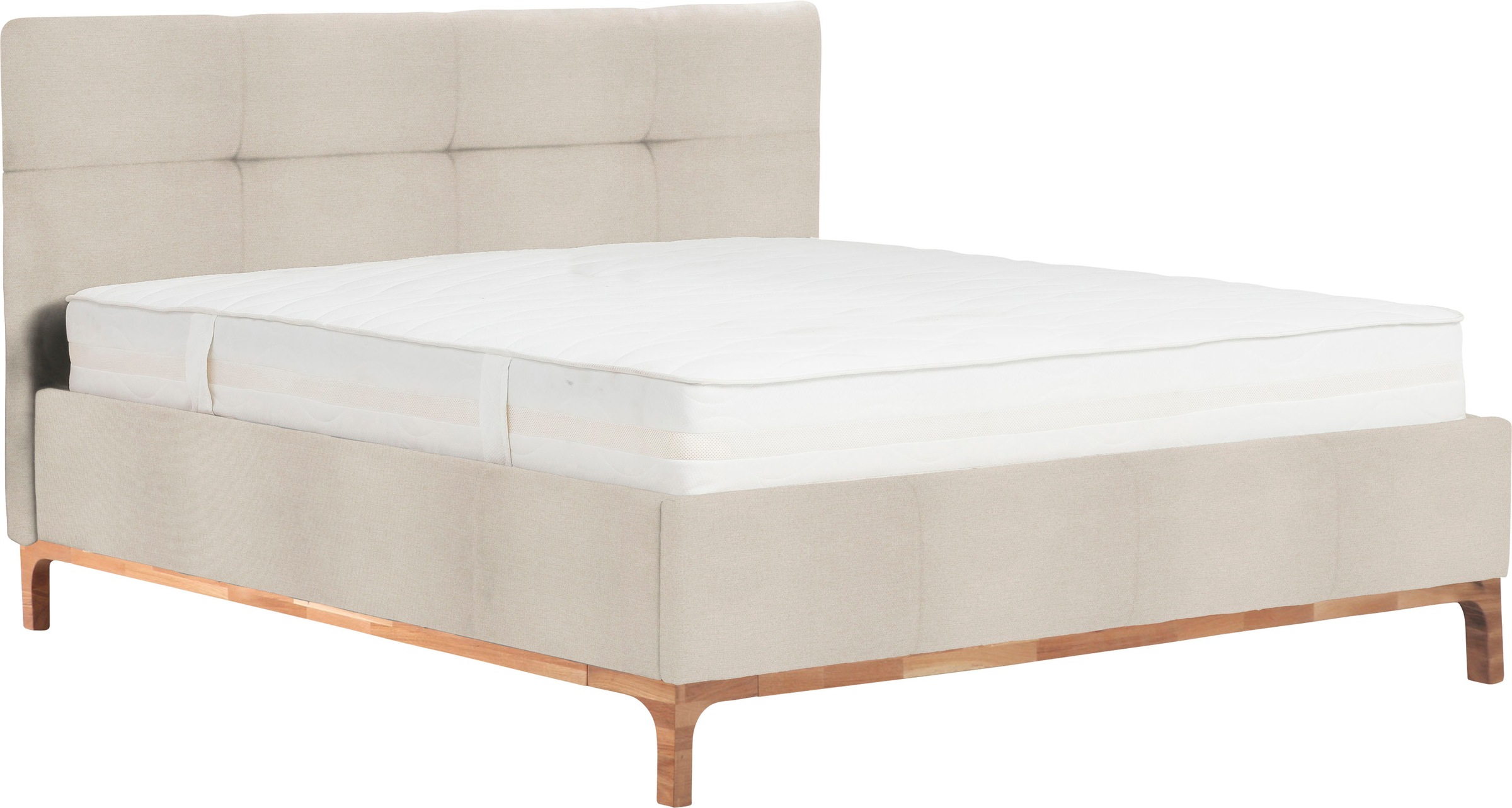 Home affaire Polsterbett "Noan" Bettkasten, Lattenrahmen mit Gasdruckfedern günstig online kaufen