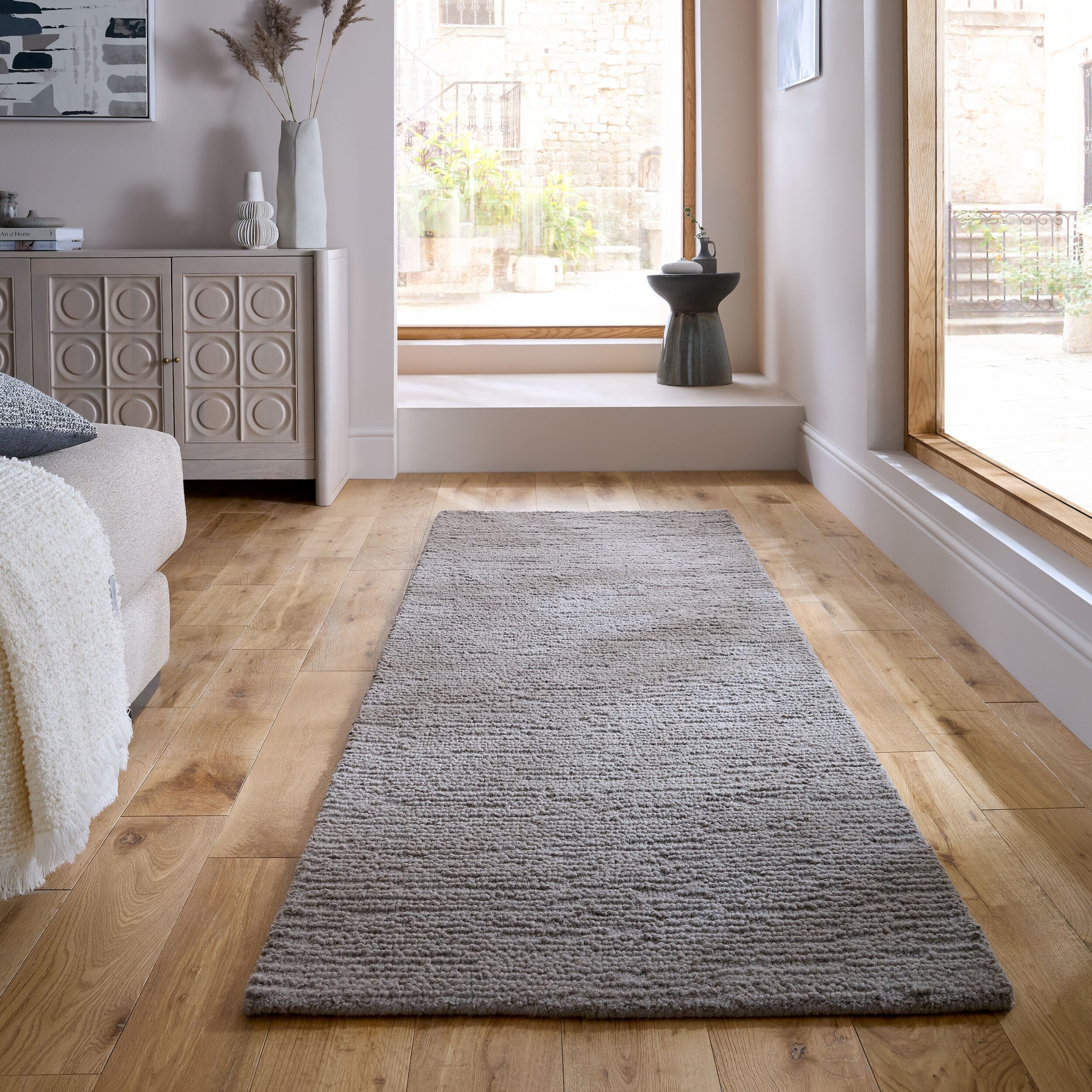 FLAIR RUGS Wollteppich »Harris Boucle« rechteckig 12 mm Höhe handgefertigt