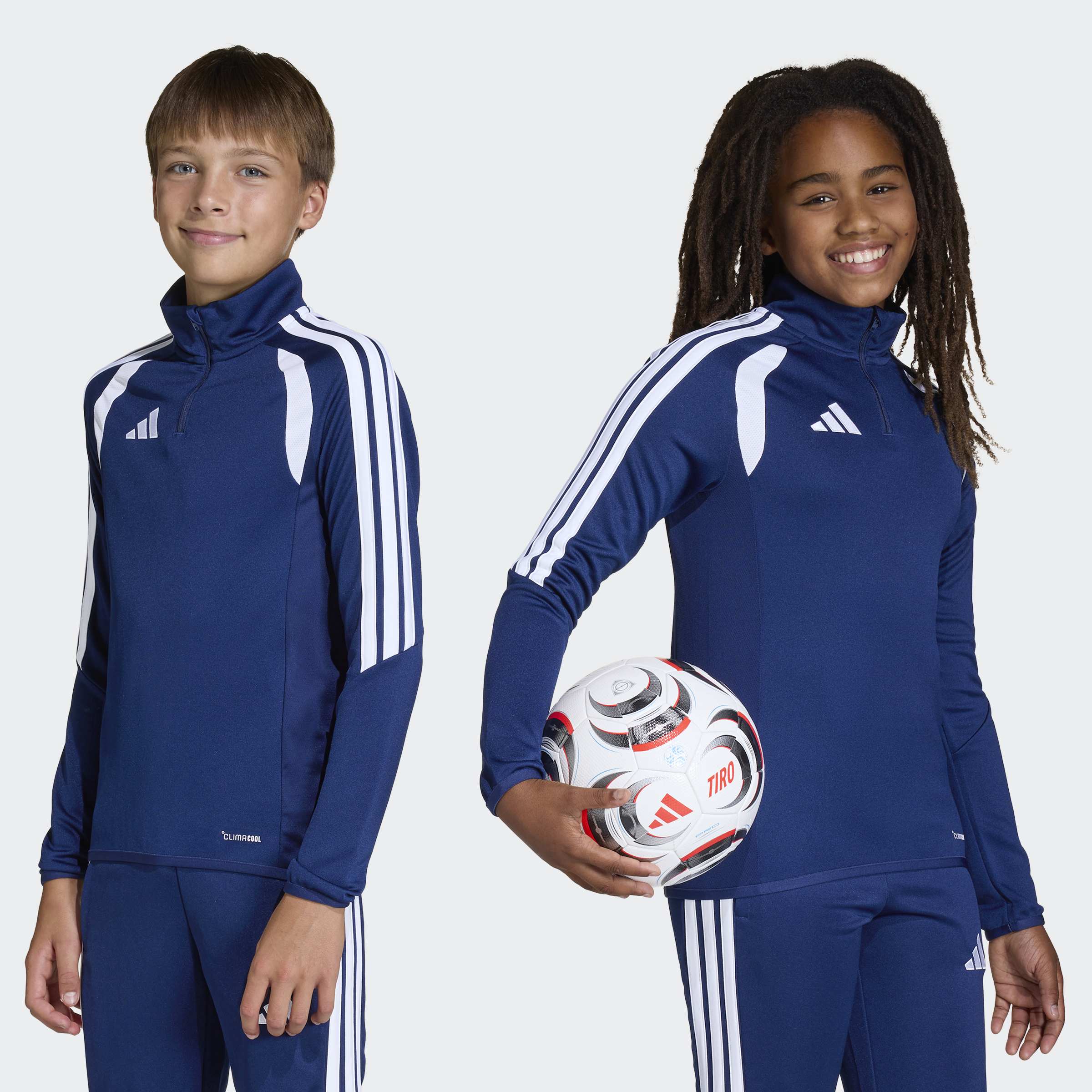 adidas Performance Trainingsshirt "TIRO26 LEAGUE KIDS TRAININGSOBERTEIL" mit Reißverschluss, atmungsaktiv, schnell trocknend