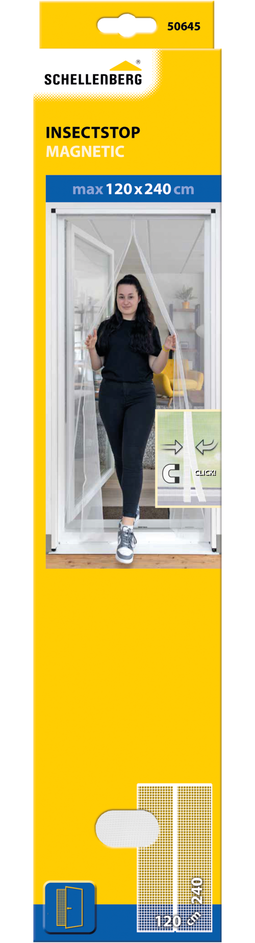 SCHELLENBERG Insektenschutz-Vorhang ""Insect Stop Magnetic", Magnetvorhang günstig online kaufen