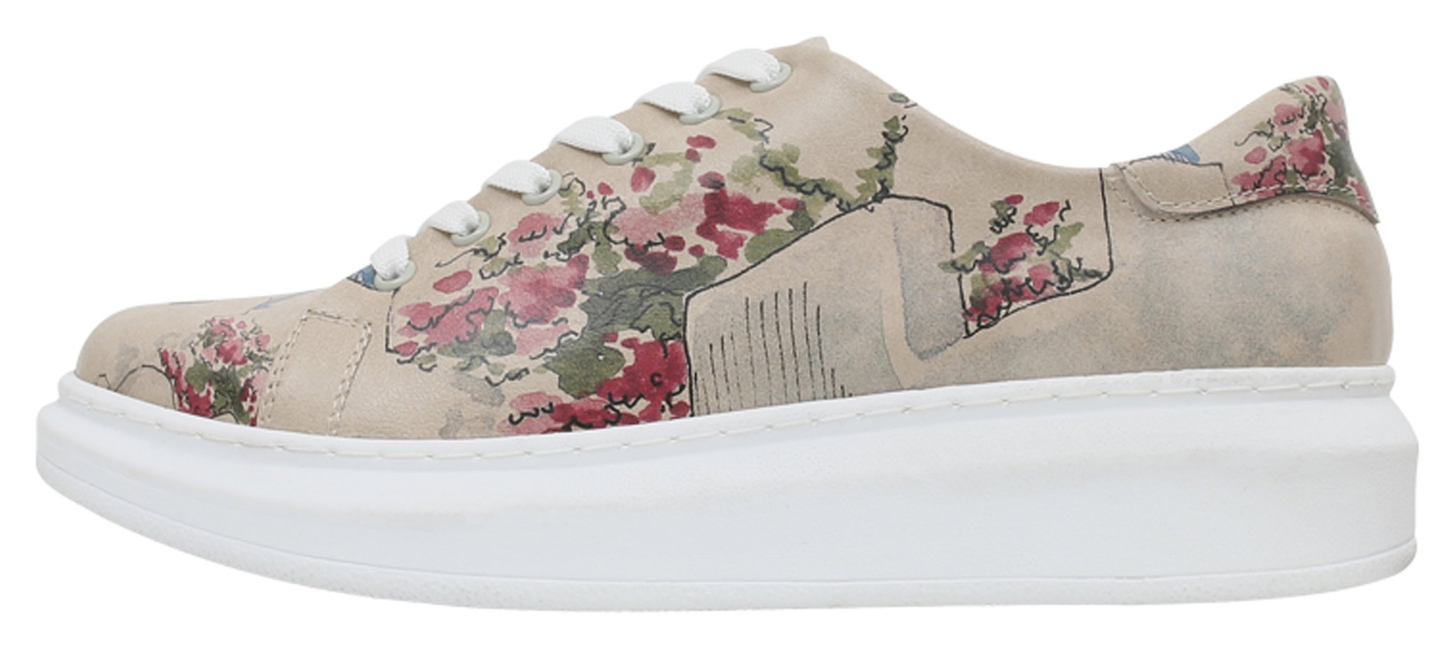 dogo -  Schnürschuh "Myra, vegan", Paperflower