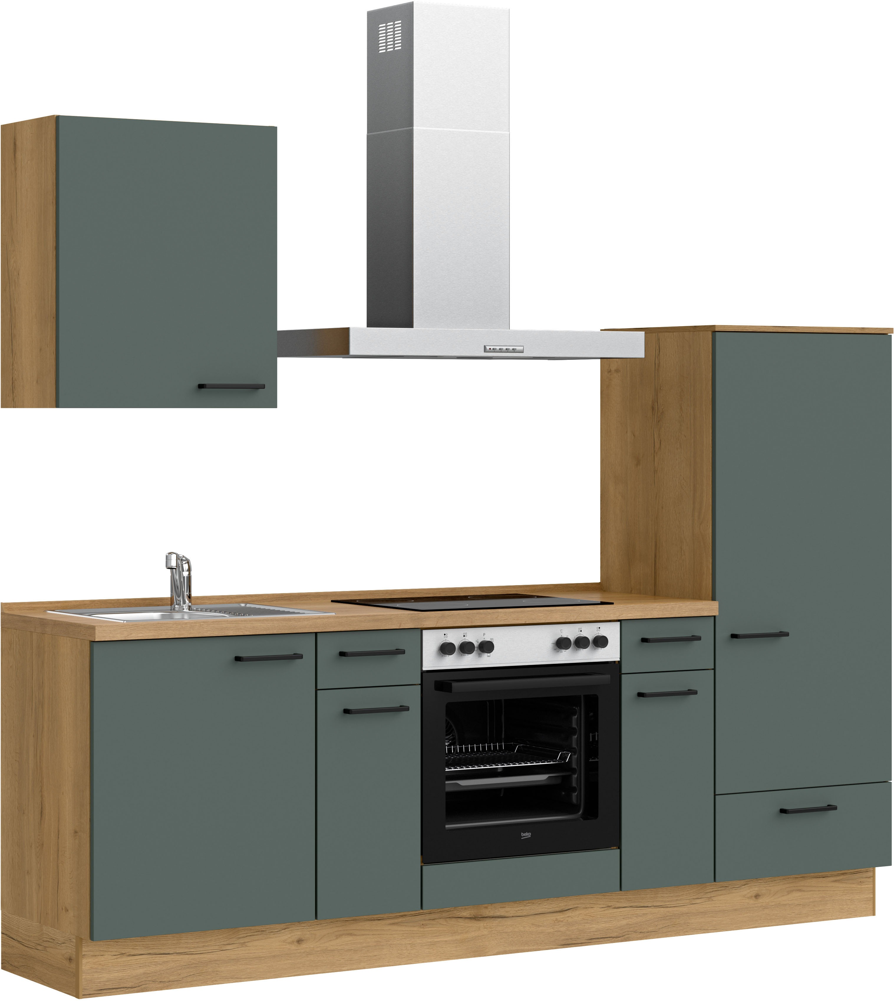 Thumbnail - nobilia Küchenzeile ""Easytouch I"" vormontiert, Ausrichtung wählbar, Breite 240 cm, wahlw. mit E-Geräten