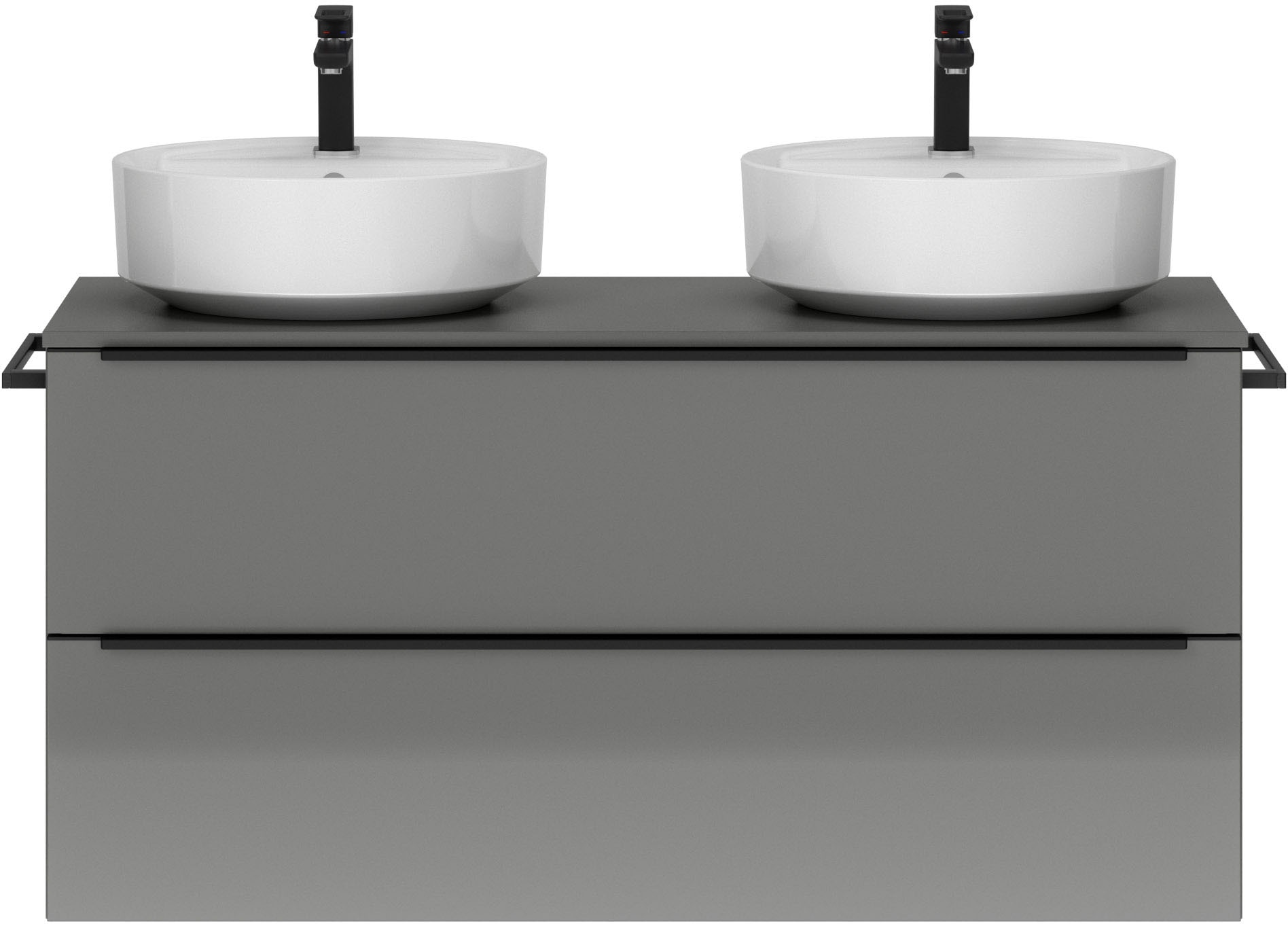 nobilia Waschtisch-Set "Alvene" mit Doppelwaschplatz, vormontiert, mit Soft günstig online kaufen
