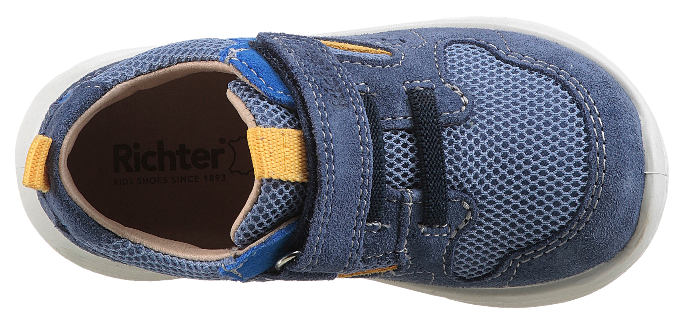 Richter Sneaker »Timmy WMS: Mittel«, Klettschuh mit praktischem Gummizug, Größenschablone zum Download