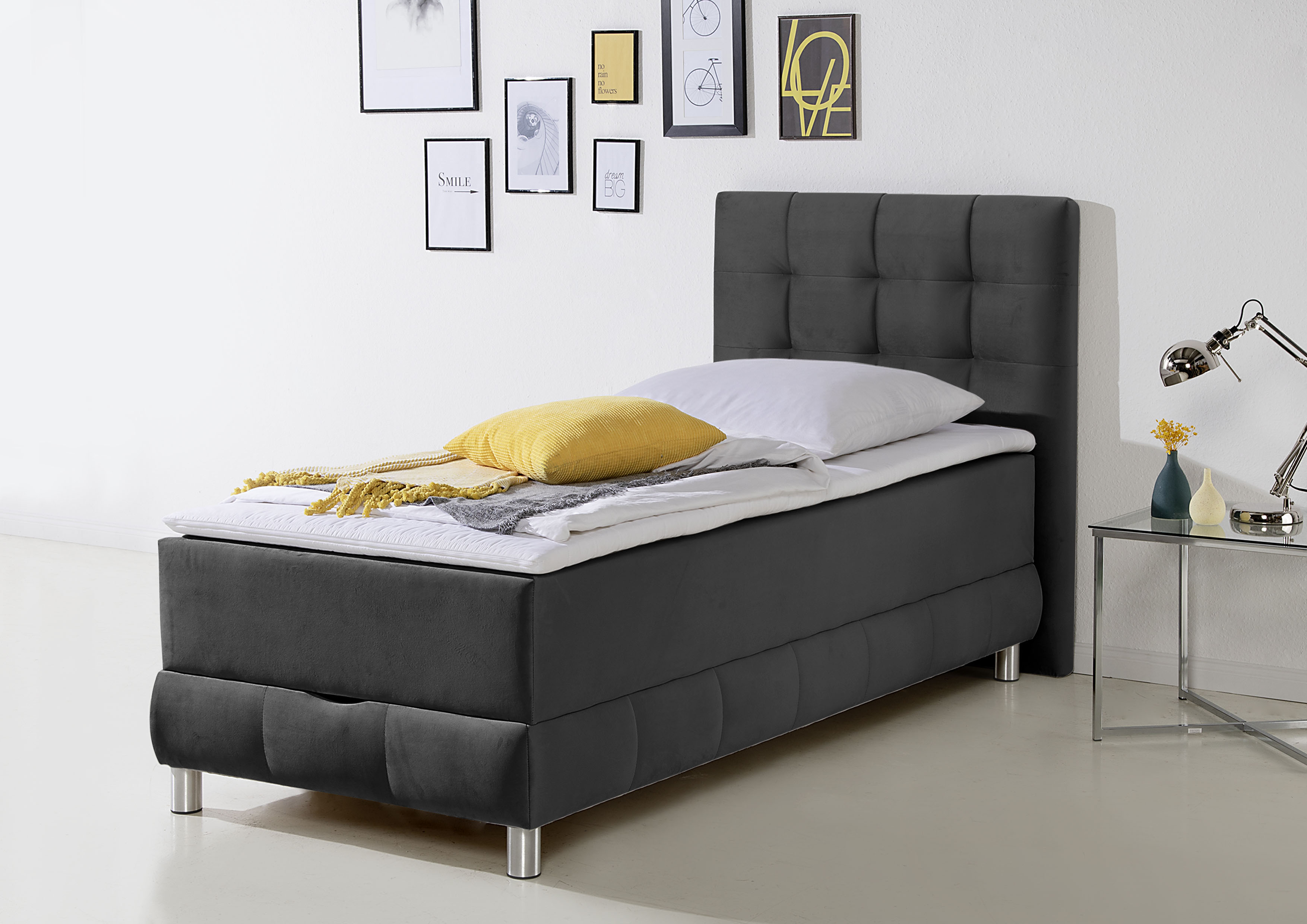 Home affaire Boxbett "Vaasa" inkl. Bettkasten & Topper, XXL-Ausführung, Überlänge 220 cm