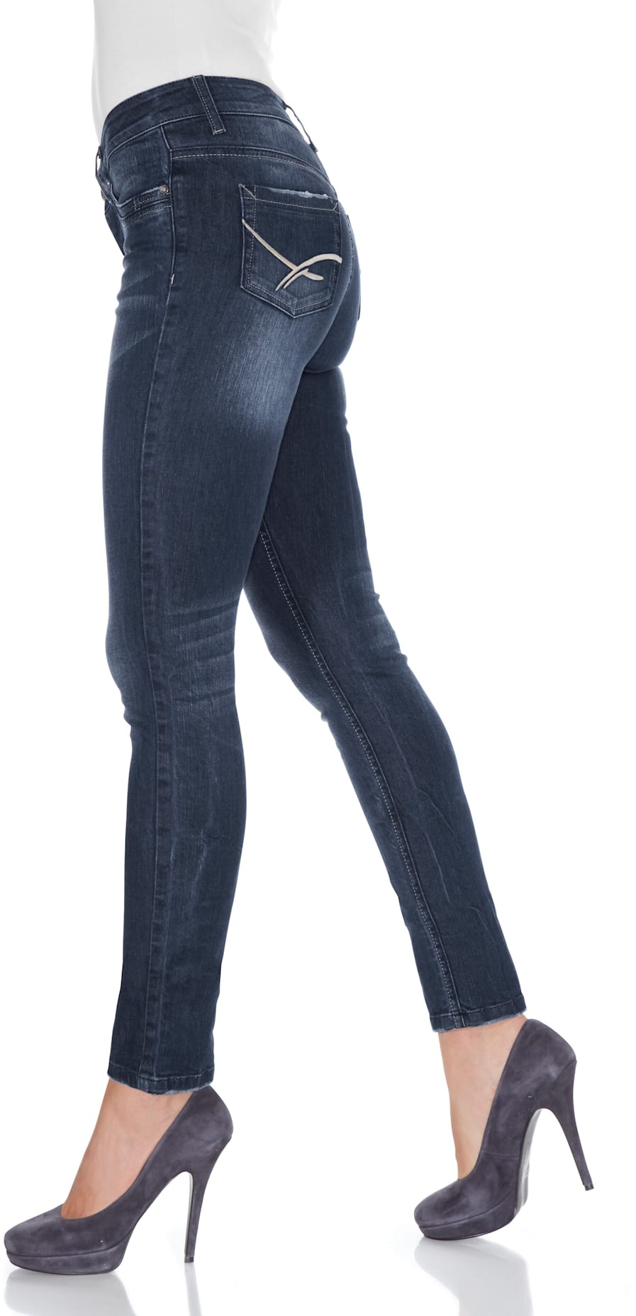 LINEA TESINI by heine Röhrenjeans 1 Stk. günstig online kaufen