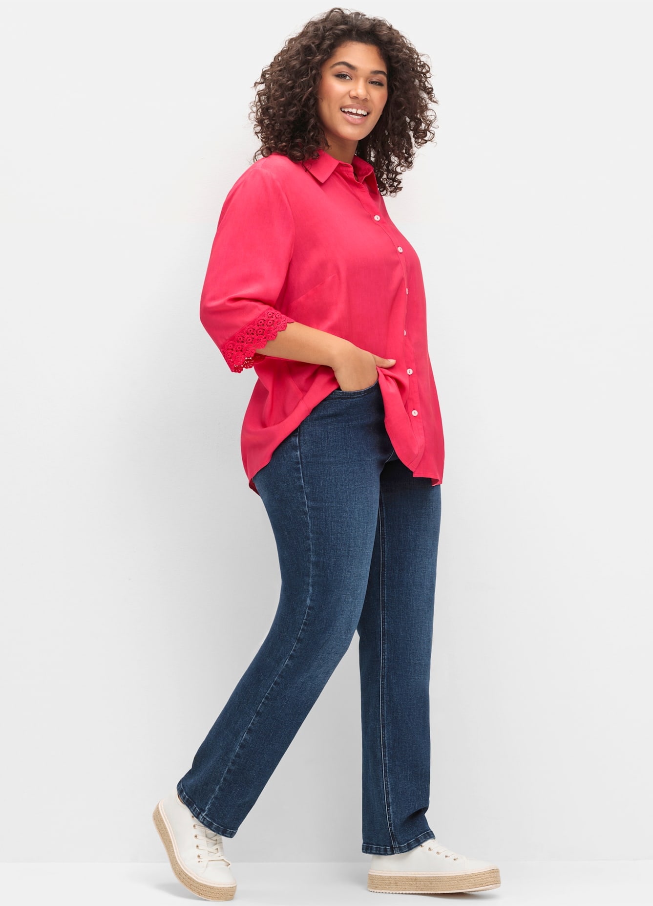 Sheego Bequeme Jeans 1 Stk. tlg. günstig online kaufen