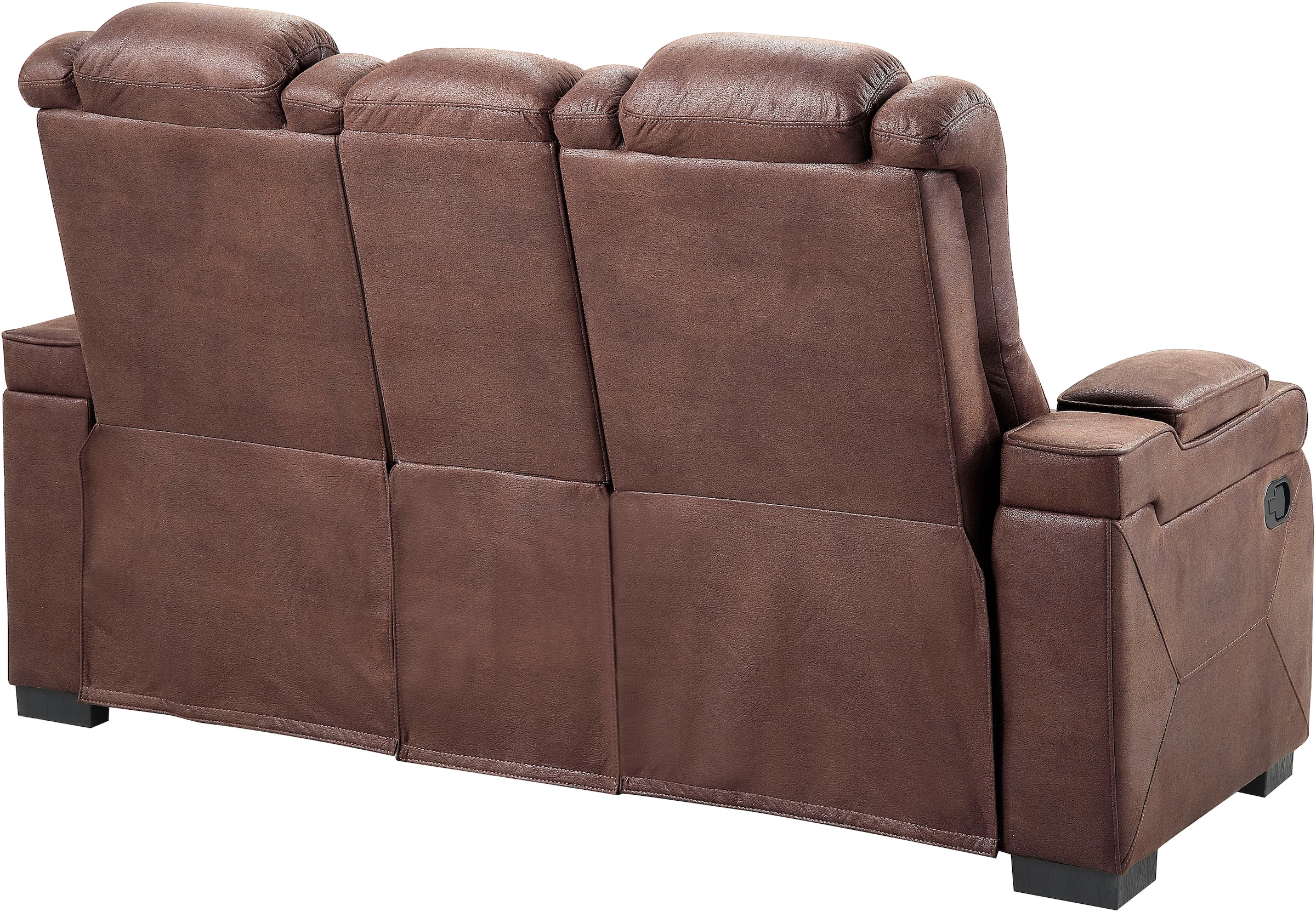 ATLANTIC home collection 2-Sitzer »Faris«, Zwei Relaxfunktionen, Mittelkosole mit Stauraum und Getränkehalter