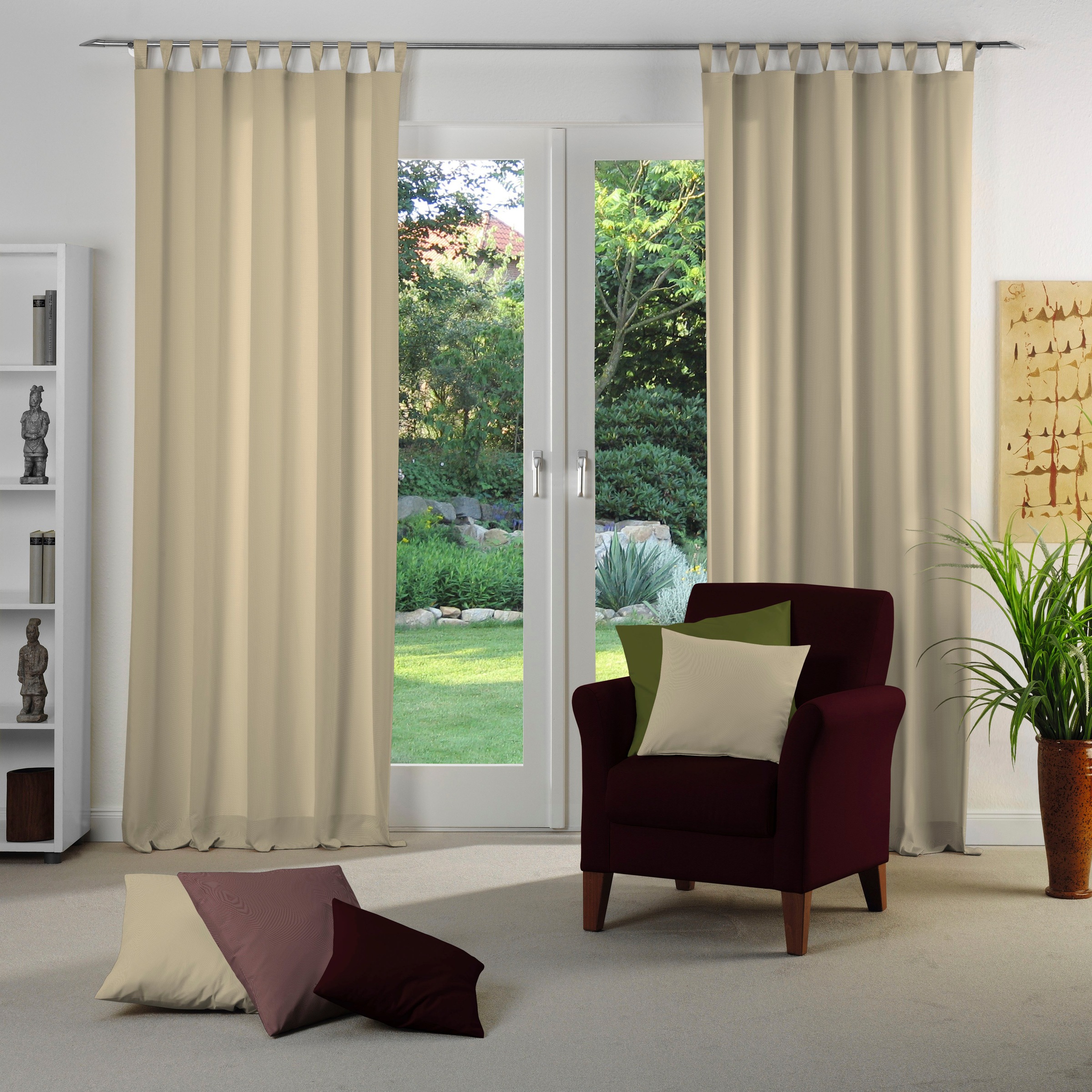Adam Vorhang "Vorhang Uni Collection Light aus 100 % Bio-Baumwolle, Schlauf günstig online kaufen