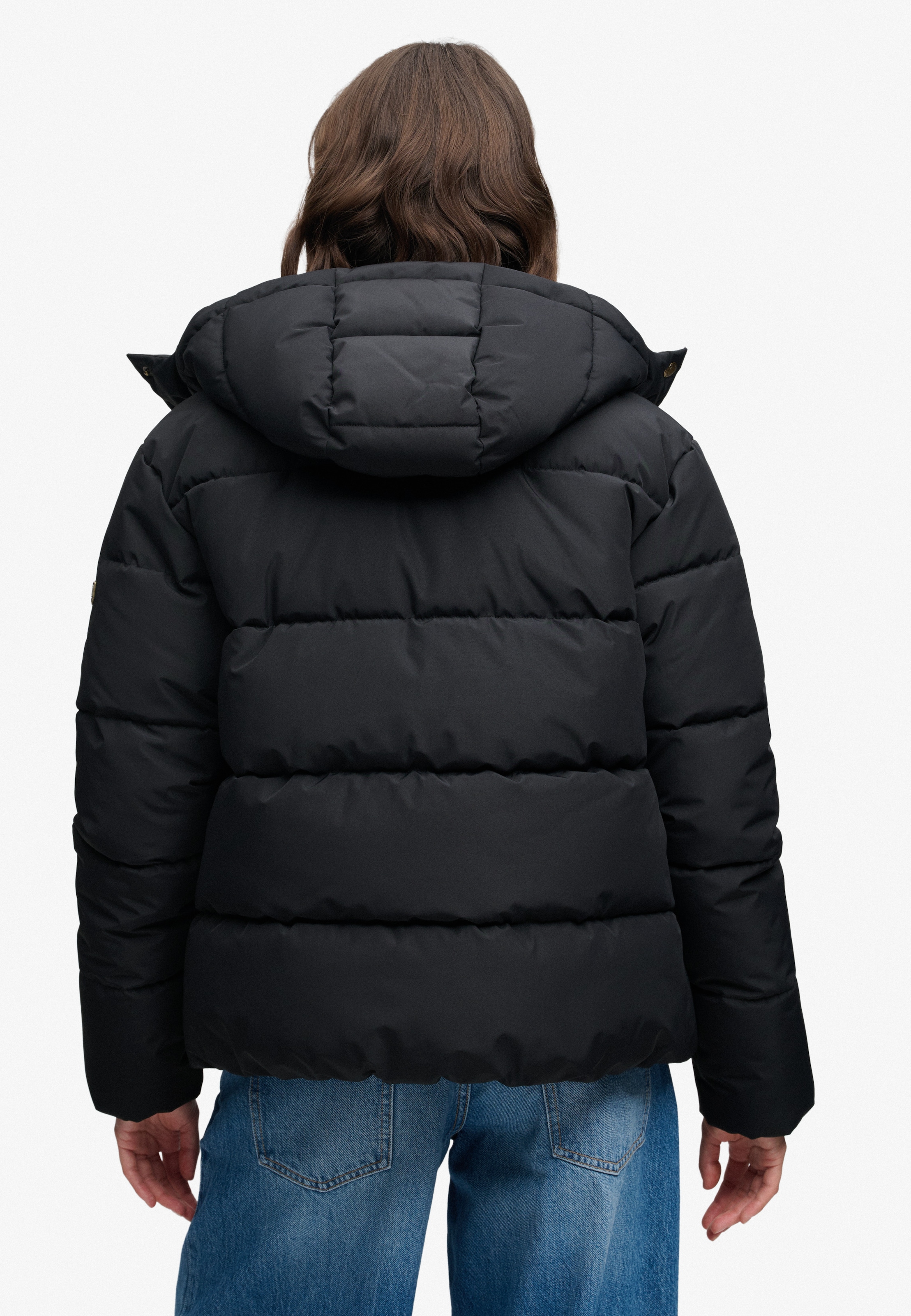 Superdry Steppjacke »PREMIUM HOOD PUFFER JKT« mit Kapuze Kunstfaser, relaxed fit