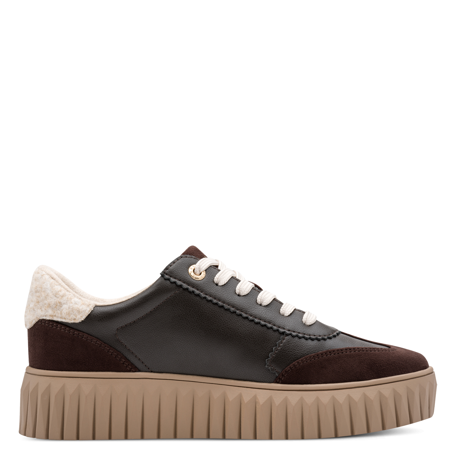MARCO TOZZI by GMK Plateausneaker  Freizeitschuh, Halbschuh, Schnürer im Retro-Look und Eye-Catcher Sohle