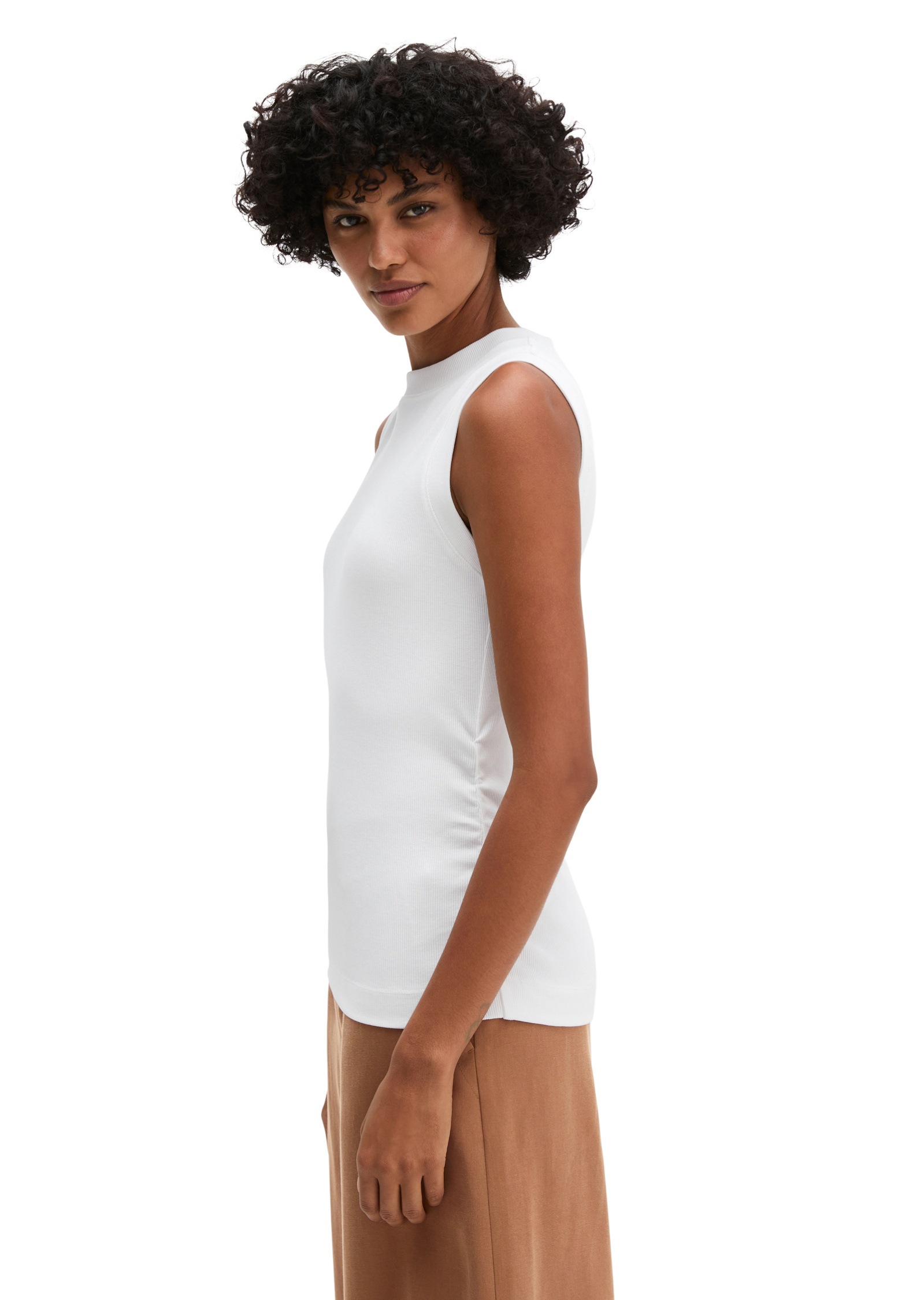 Marc O'Polo T-Shirt »aus elastischem Rippjersey«