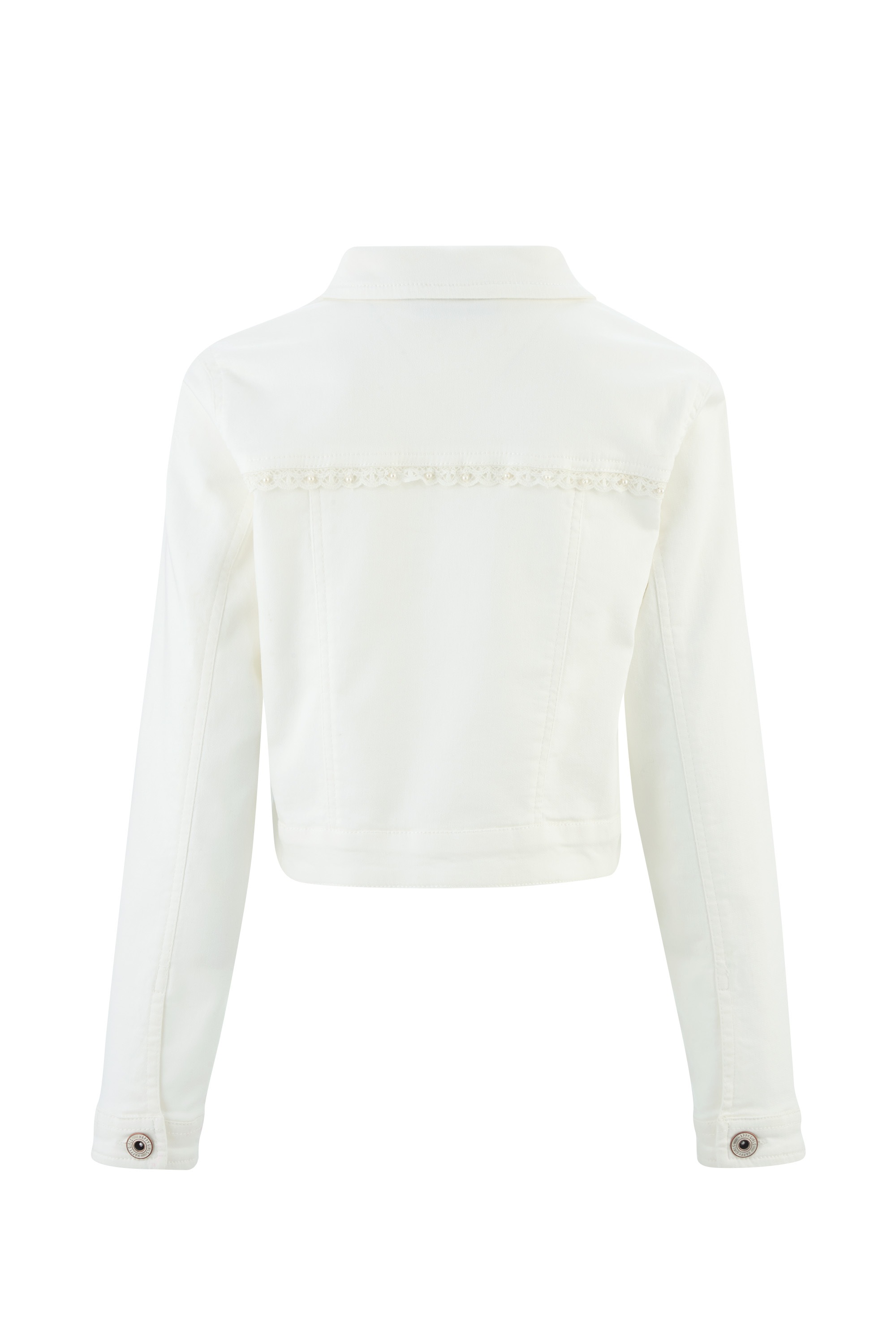 Thumbnail - happy girls Jeansjacke ohne Kapuze mit tollem Spitzendetail