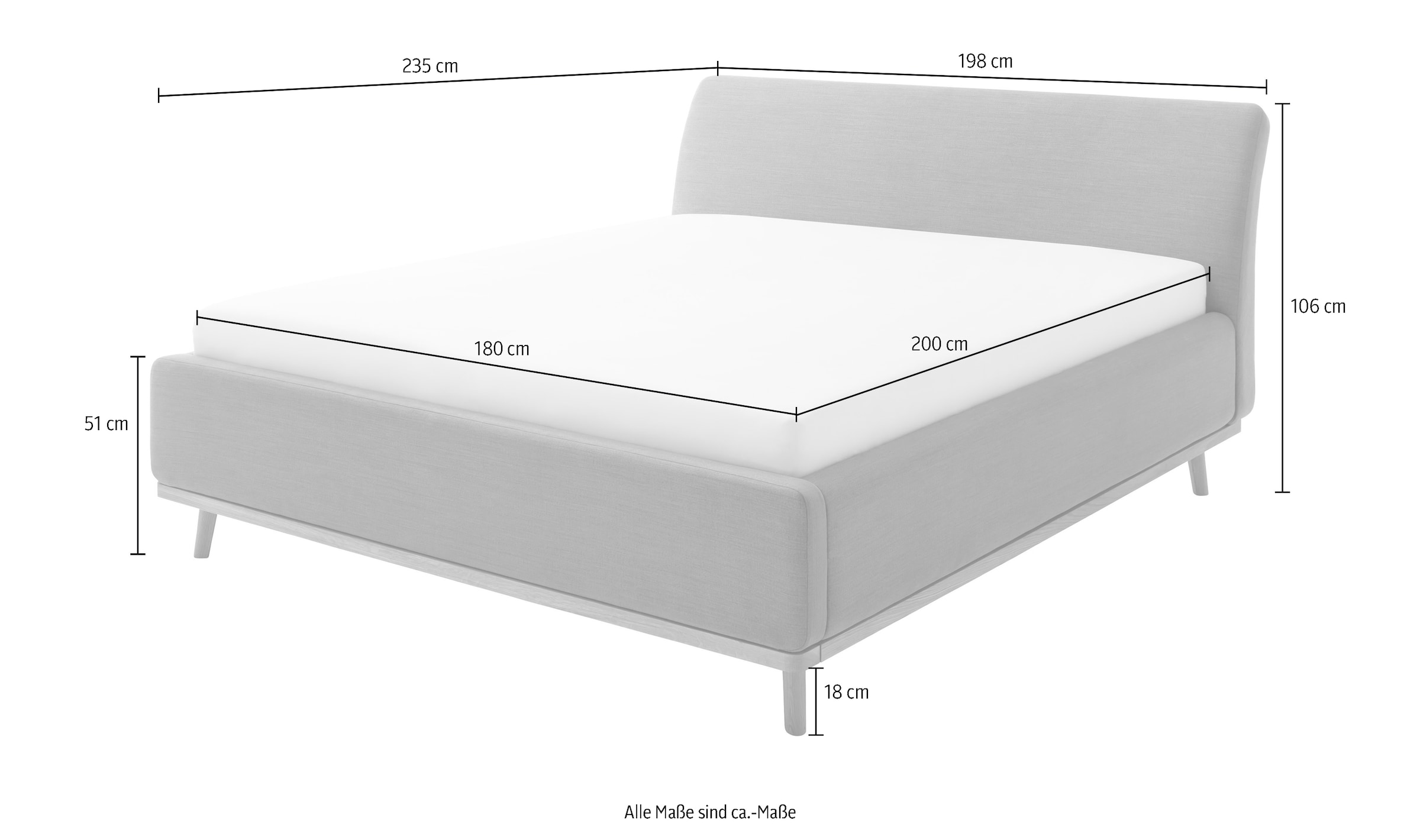 meise.möbel Polsterbett »Mila«, mit Bettkasten