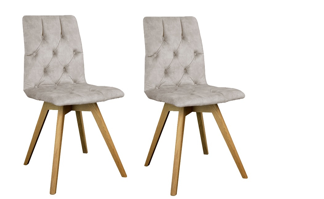 andas Esszimmerstuhl "Rania", (Set), 2 St., Samtvelours, Massivholzgestell, günstig online kaufen