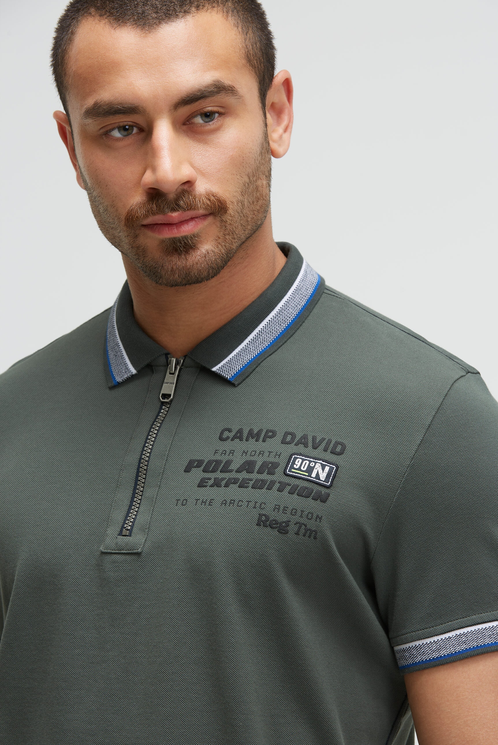 CAMP DAVID Poloshirt, aus Baumwolle