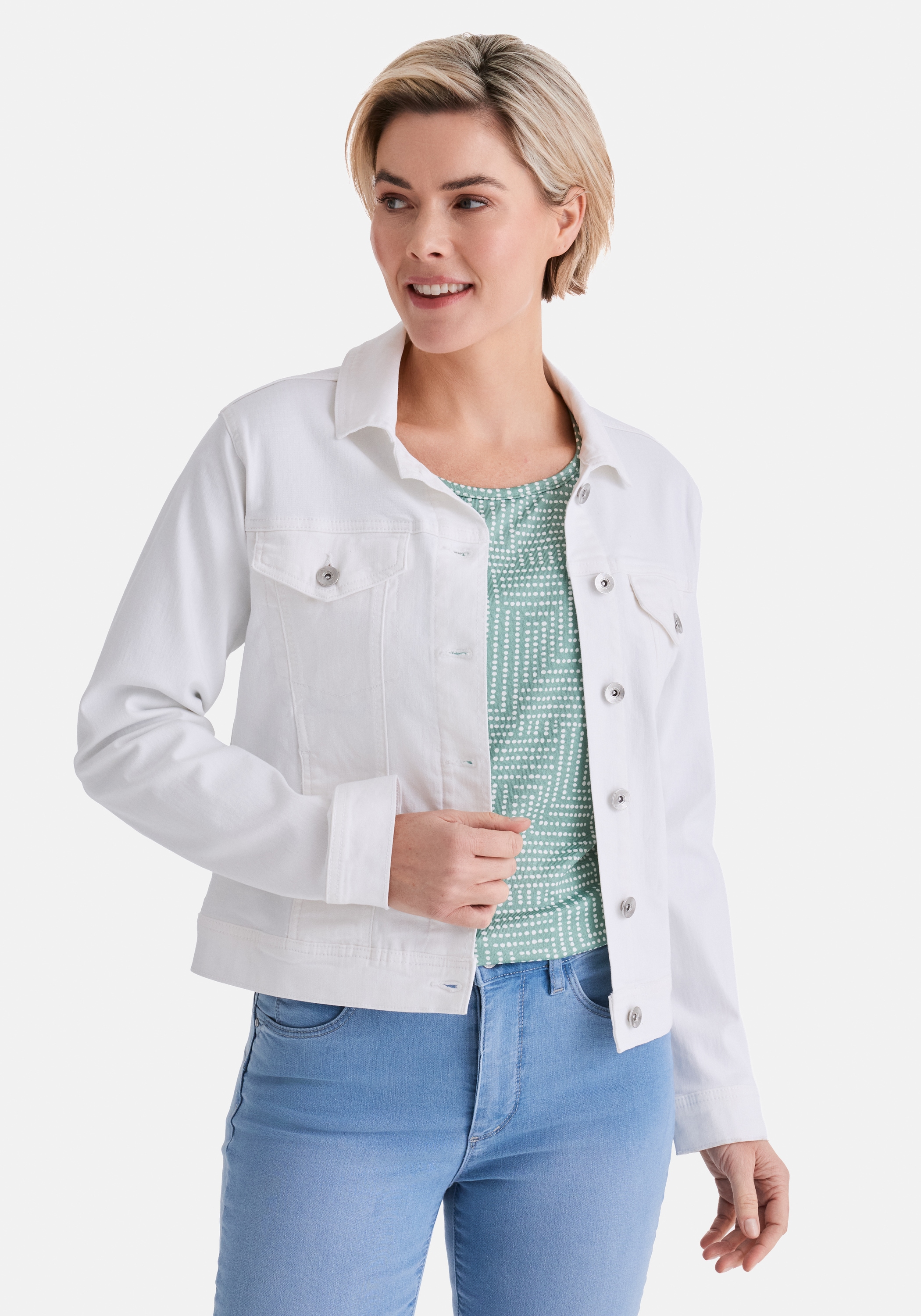 STOOKER WOMEN Jeansjacke "JANINE Jeansjacke mit Stehkragen" Jeansjacke Figu günstig online kaufen