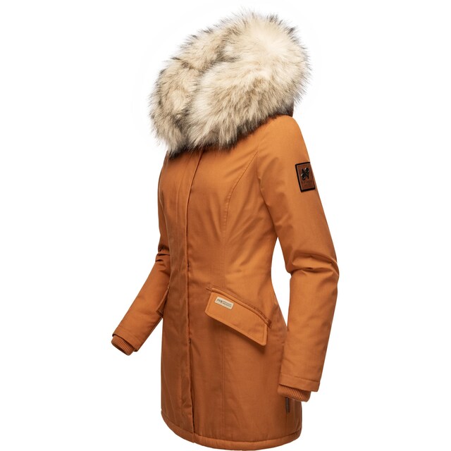 mit stylischer Navahoo Wintermantel Kunstfell-Kapuze kaufen | BAUR Damen »Cristal«, für Winterparka