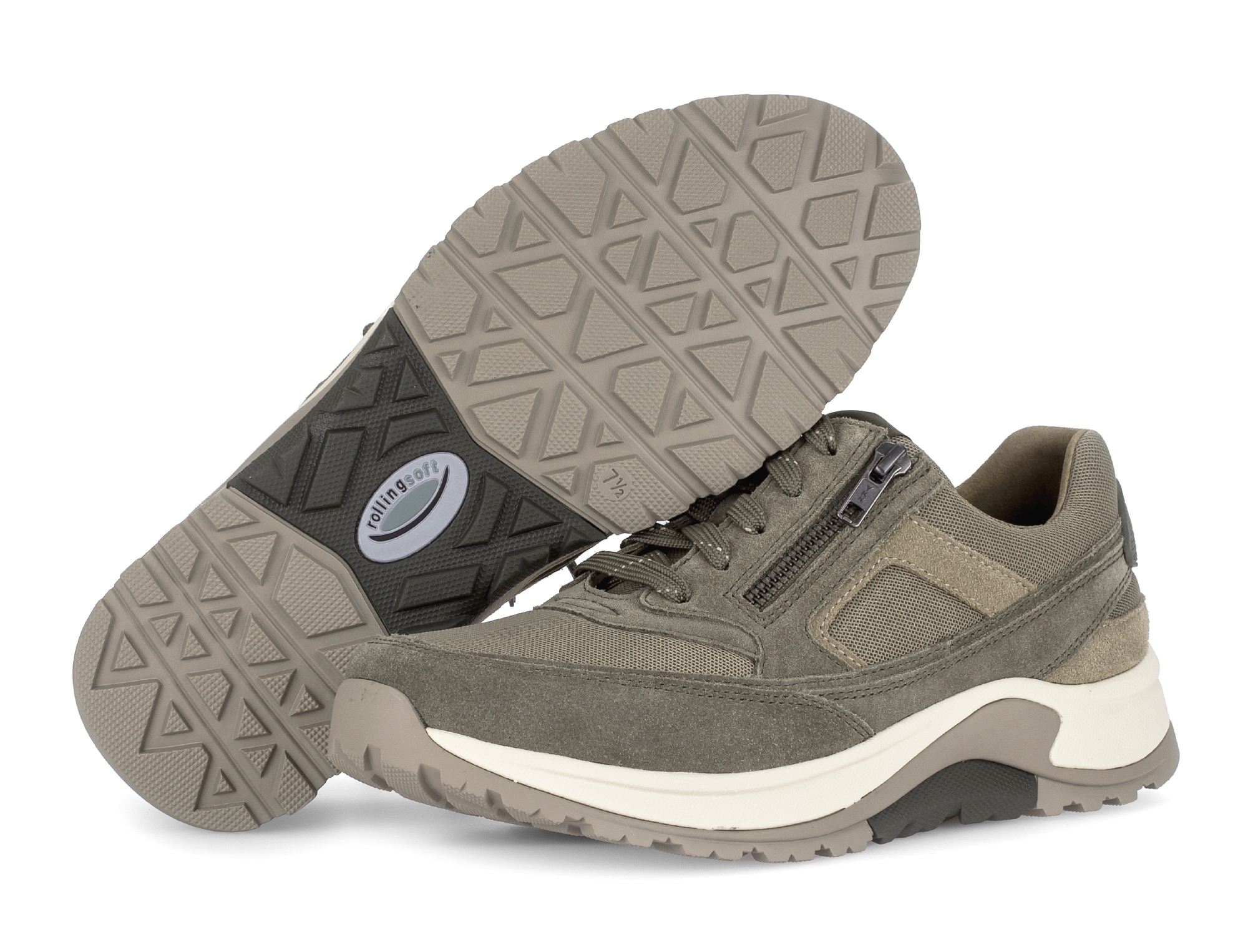 rollingsoft Keilsneaker  , Schnürschuh, Halbschuh, Freizeitschuh, Außenreißverschluss, G-Weite