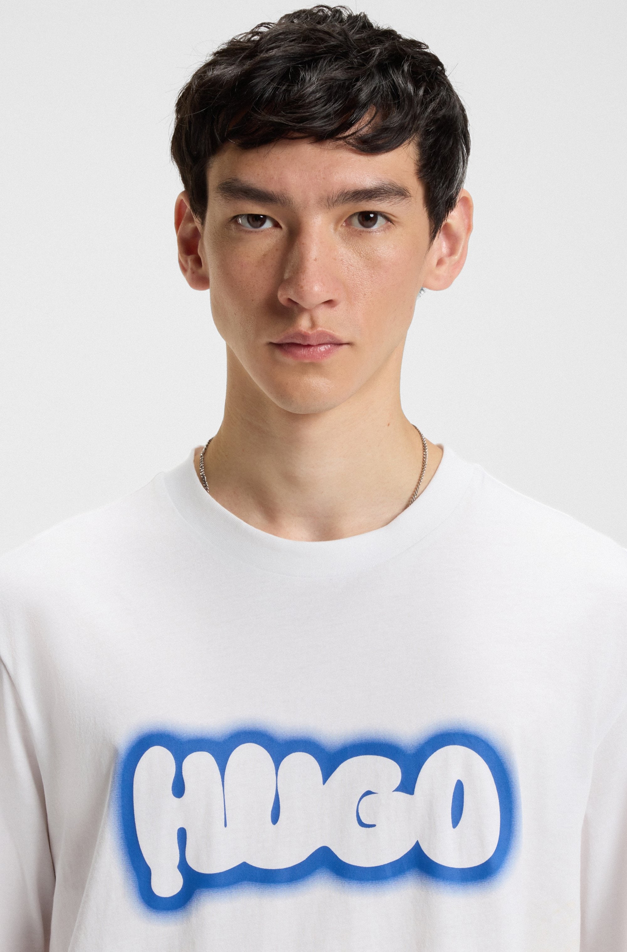 HUGO Blue T-Shirt »Nulibax«, Rundhalsausschnitt, regular fit, Logoprint
