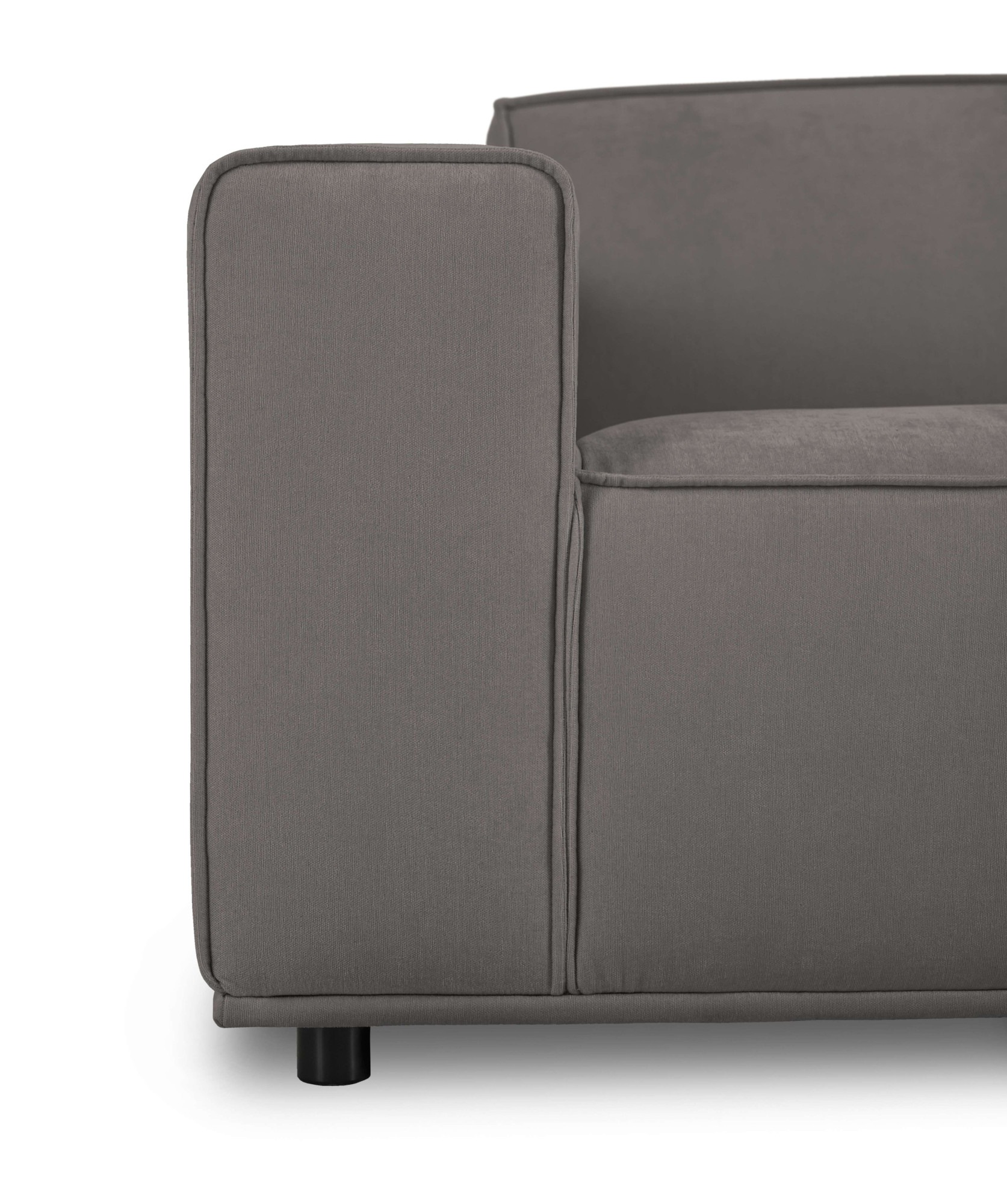 Home affaire 3-Sitzer »Avelin, 228 cm, Chenille, Struktur-Boucle«, mit Wellenunterfederung, Kedernaht, bodentief, Skandi-Design