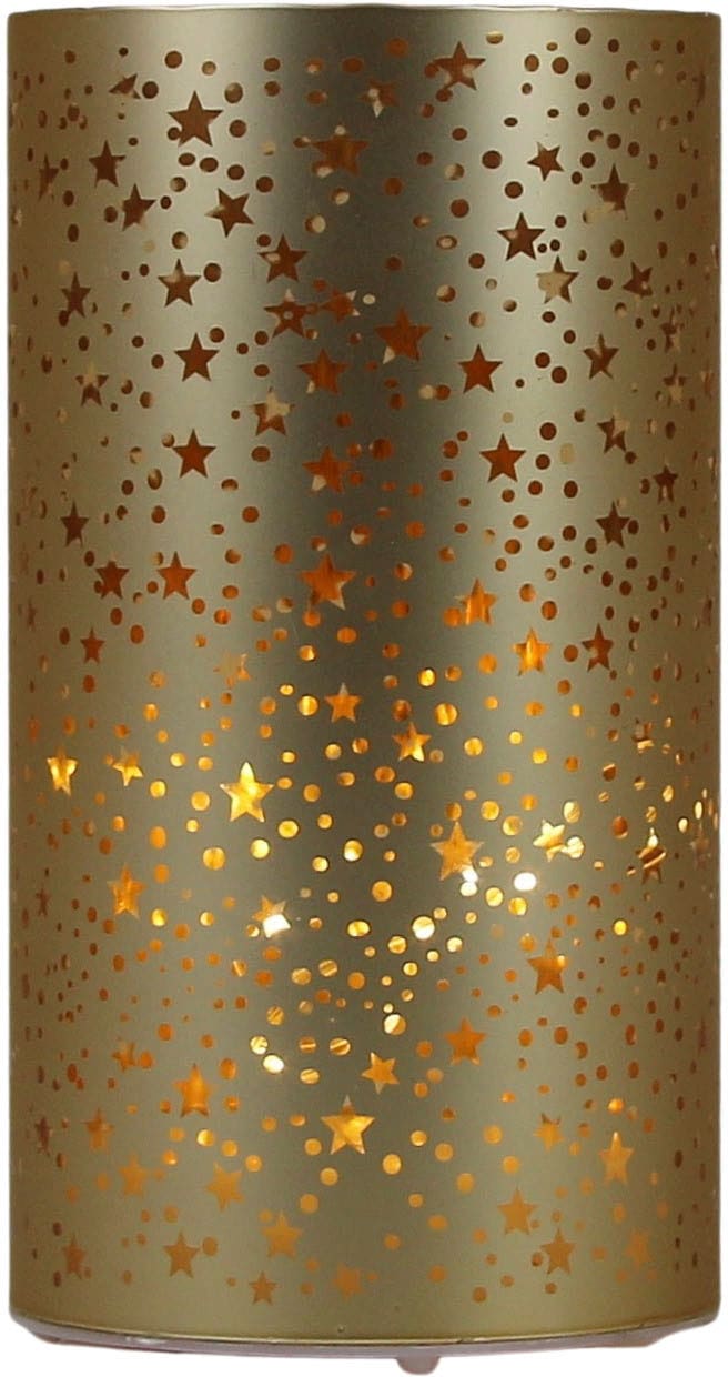 AM Design LED Dekolicht "LED Windlicht Stern" 2 Stk. Warmweiß Weihnachtsdeko, 2er Set, Batteriebetrieb