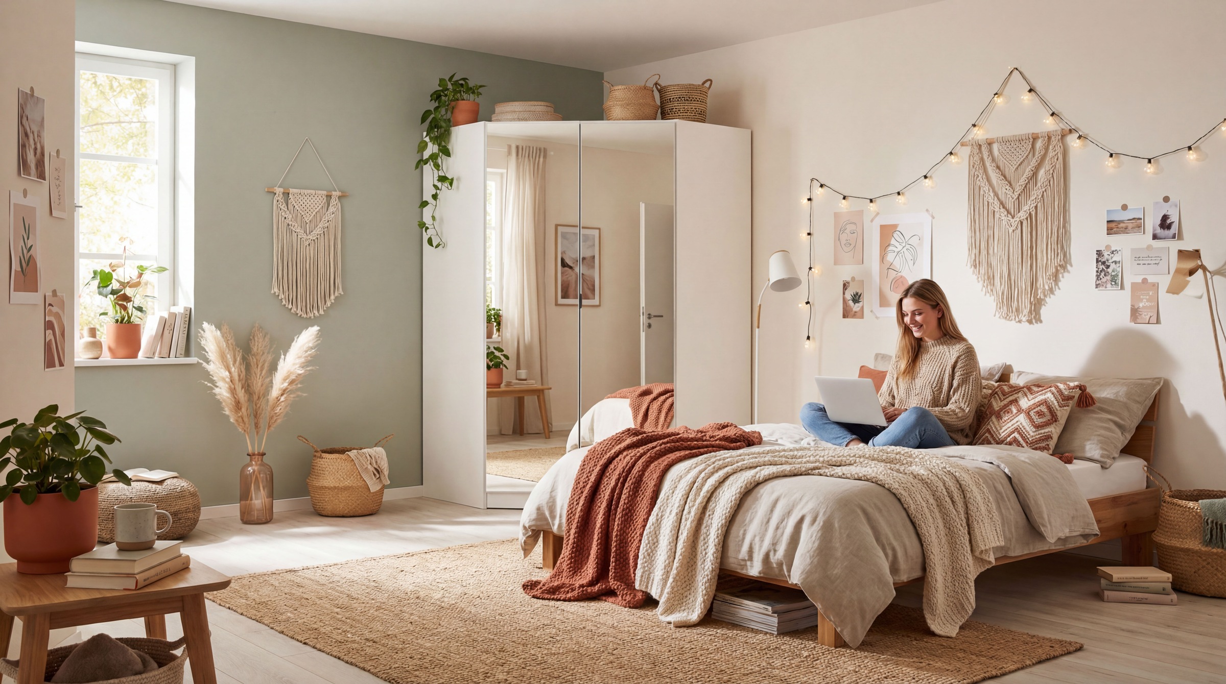 rauch Eckkleiderschrank »Kleiderschrank Schrank Ankleidezimmer Schlafzimmer Garderobe ONTARIO« mit vollflächig aufgelegtem Spiegel,  voll ausgestattet mit großzügigem Stauraum MADE IN GERMANY