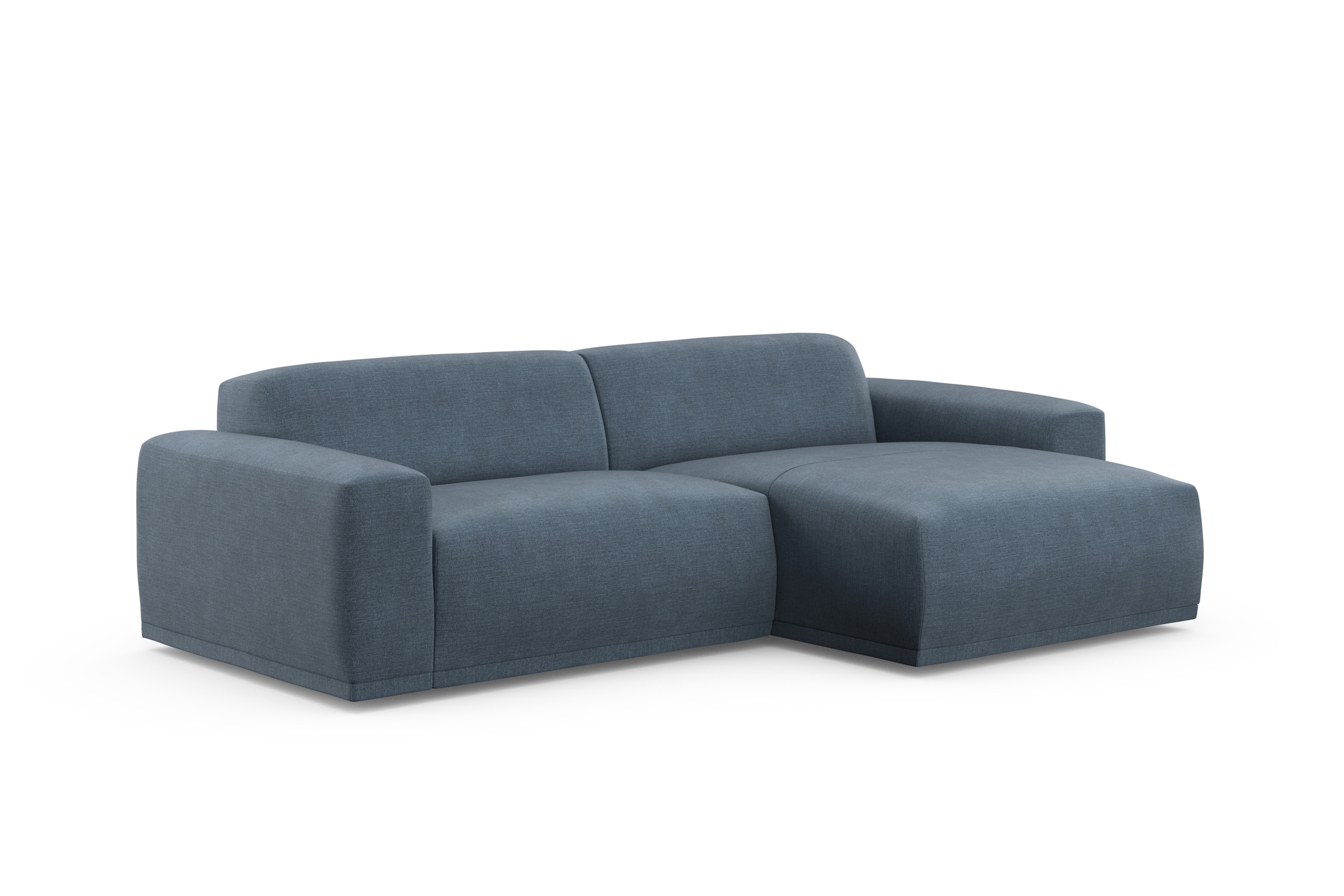 TRENDMANUFAKTUR Ecksofa »Braga, mit hochwertigem Kaltschaum, L-Form, in Cord erhältlich«, (2 St.), modernes Sofa, Couch mit hohem Sitzkomfort, 255/72/160 cm (B/H/T)