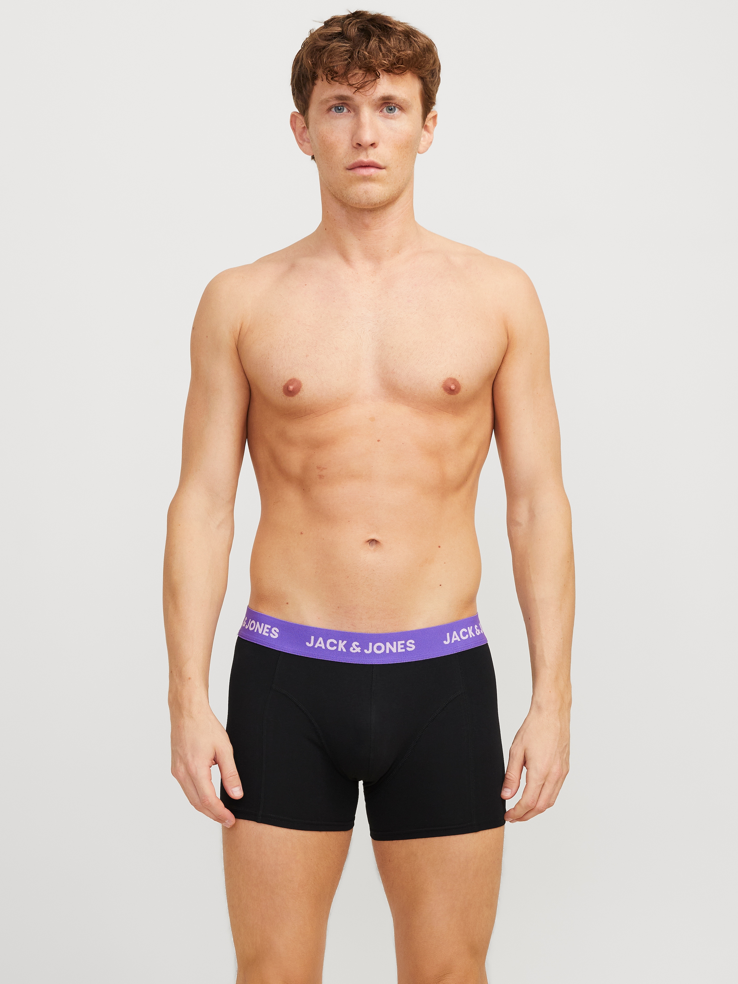 Jack & Jones Trunk »JACAXEL SOLID TRUNKS 3 PACK SN«, (3 St.), mit Logo Schriftzug