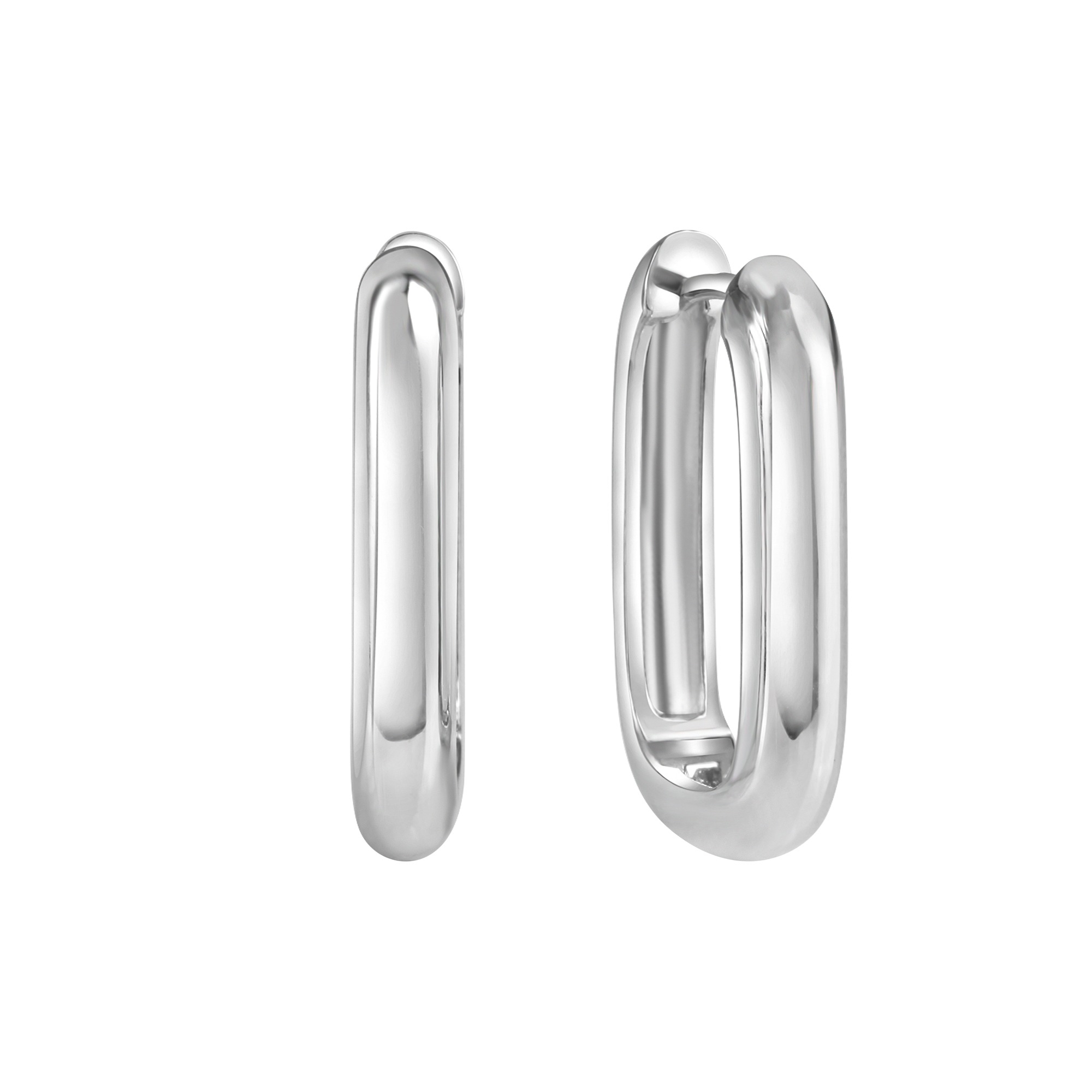 CELESTA Paar Creolen »925/- Sterling Silber rhodiniert glanz«
