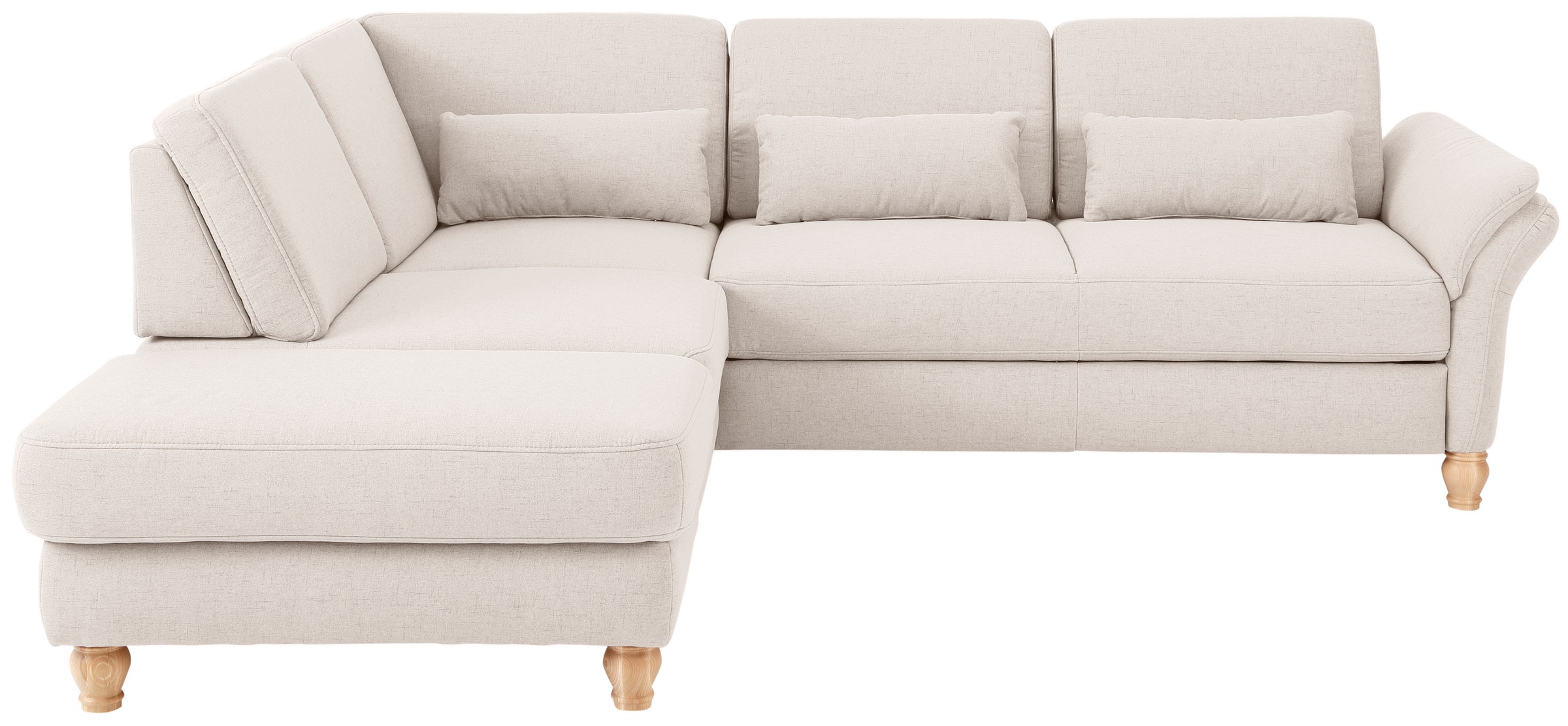 Home affaire Ecksofa "Palace L-Form" incl. Sitztiefenverstellung, wahlweise günstig online kaufen