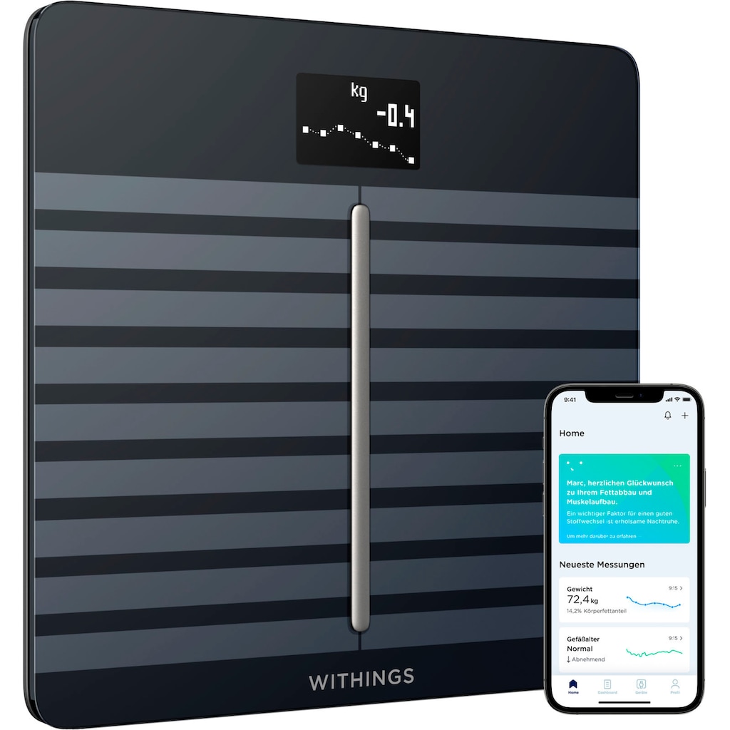 Withings Körper-Analyse-Waage »Body Cardio«