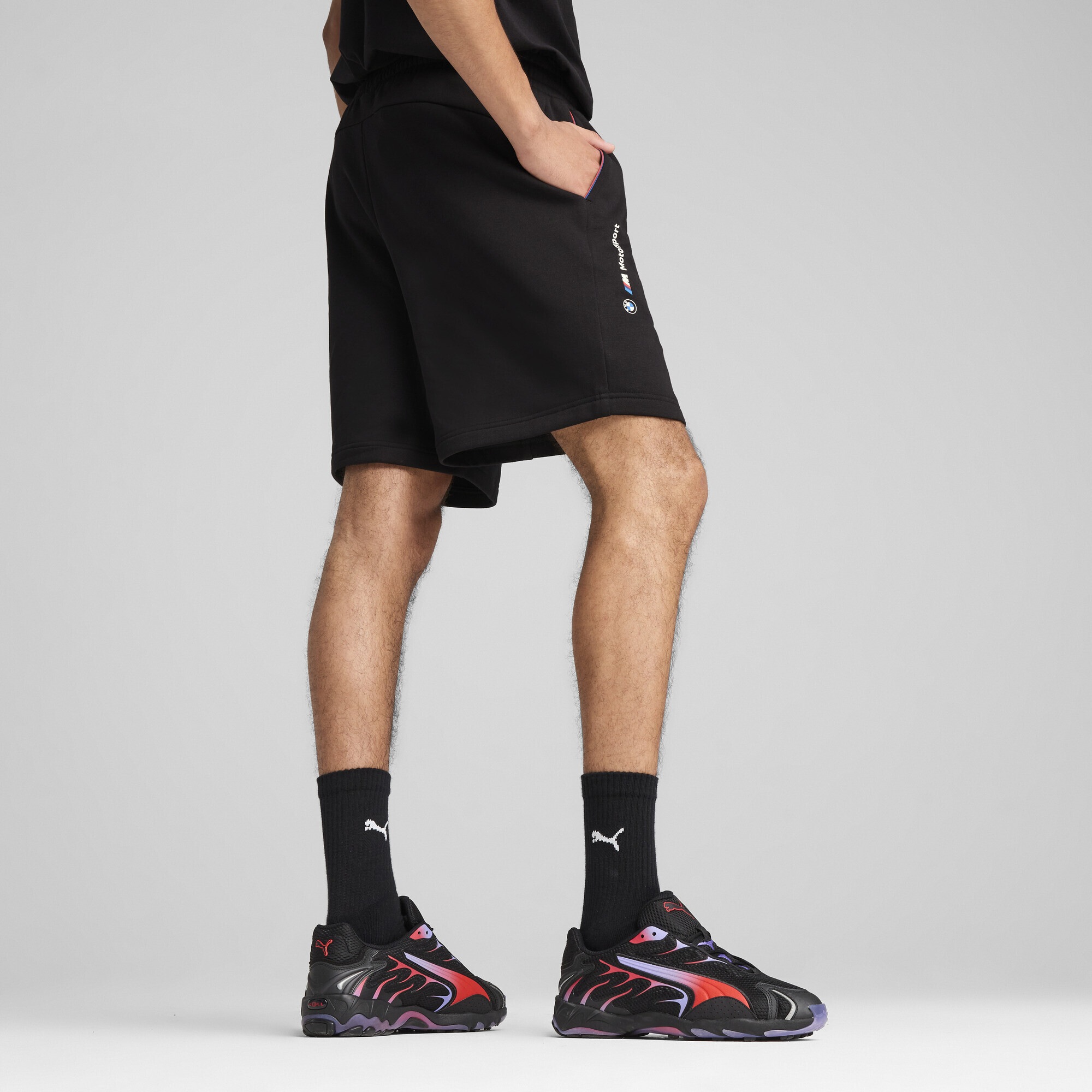 PUMA Sporthose »BMW M Motorsport Essentials+ Lange Fleeceshorts Herren«