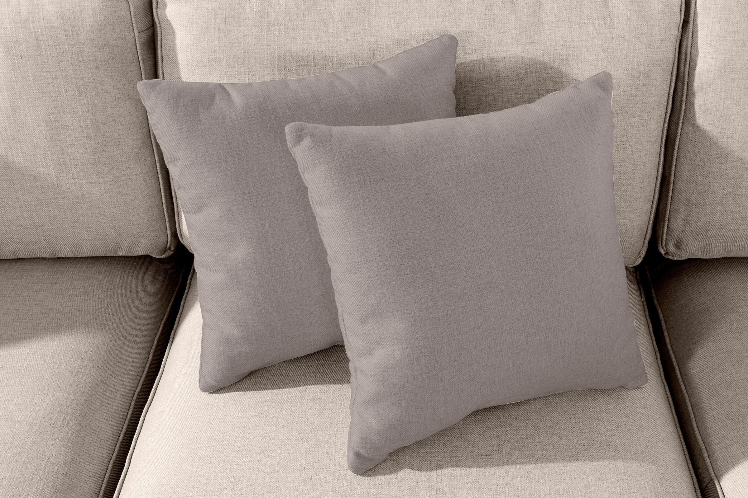 Home affaire Ecksofa »Broughton L-Form«, weicher Sitzkomfort, incl. 4 Zierkissen, Keder