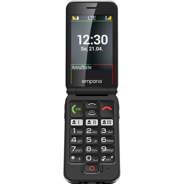 Emporia Smartphone »JOY-LTE«, schwarz, 7,11 cm/2,8 Zoll, 2 MP Kamera | BAUR