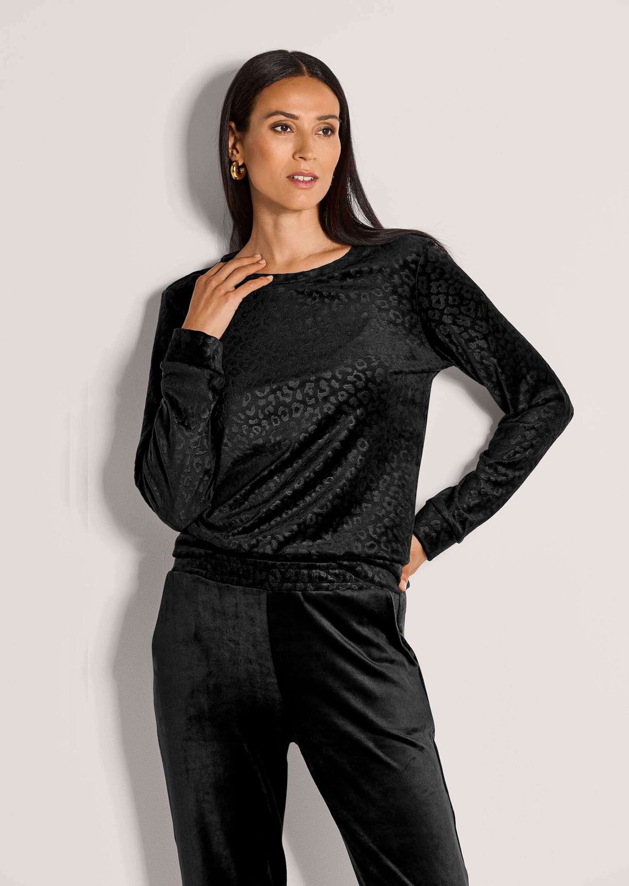 MADELEINE Langarmshirt »Sweatshirt Langarm Animal-Print Pullover«
