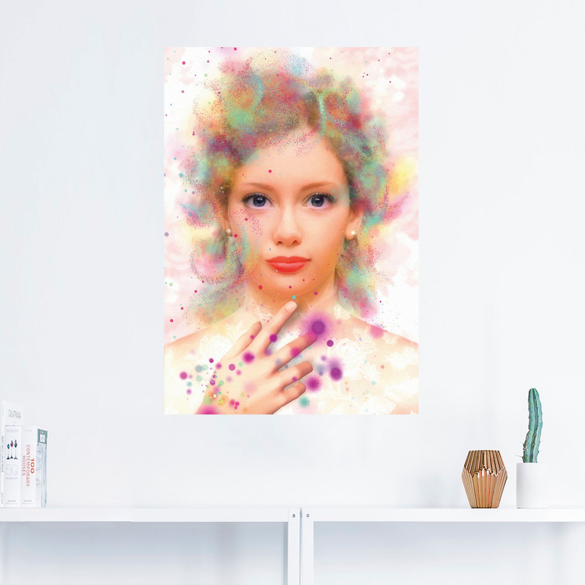 Artland Wandbild »Seelenfarben«, Bilder von Frauen, (1 St.), als Alubild, Leinwandbild, Wandaufkleber oder Poster in versch. Größen