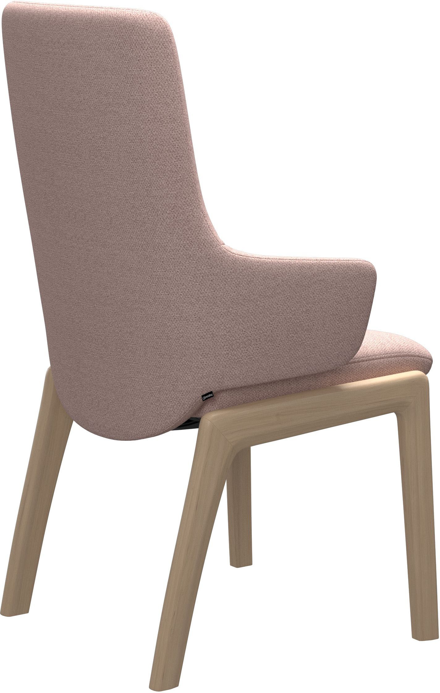 Stressless® Polsterstuhl »Laurel«, ROHLEDER Stoff Q2 FARON, High Back mit Armlehne, Größe L, mit abgerundeten Beinen in Schwarz