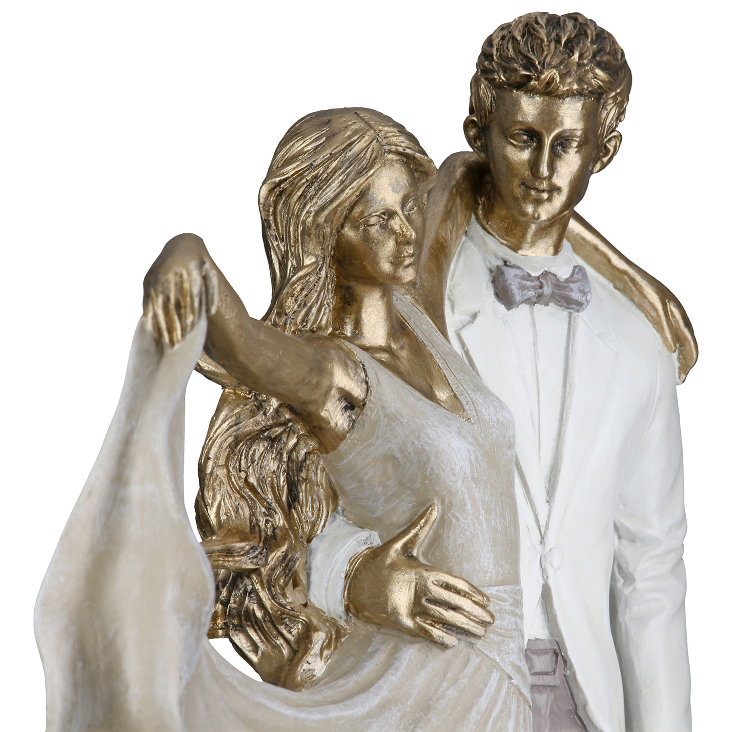 GILDE Dekofigur »Figur Tänzer Salsa goldfarben«