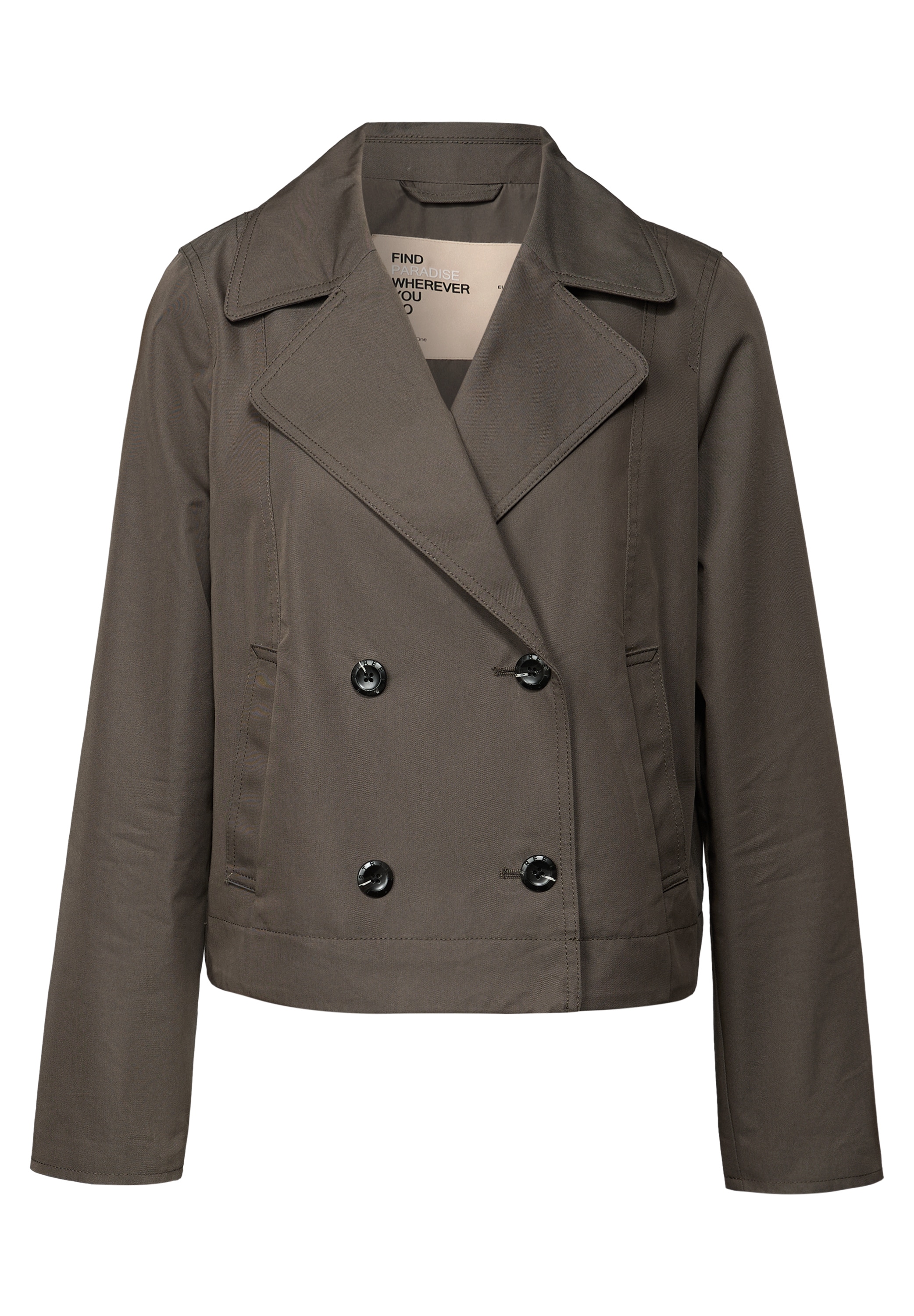 STREET ONE Kurzjacke, ohne Kapuze, im soften Baumwoll-Mix
