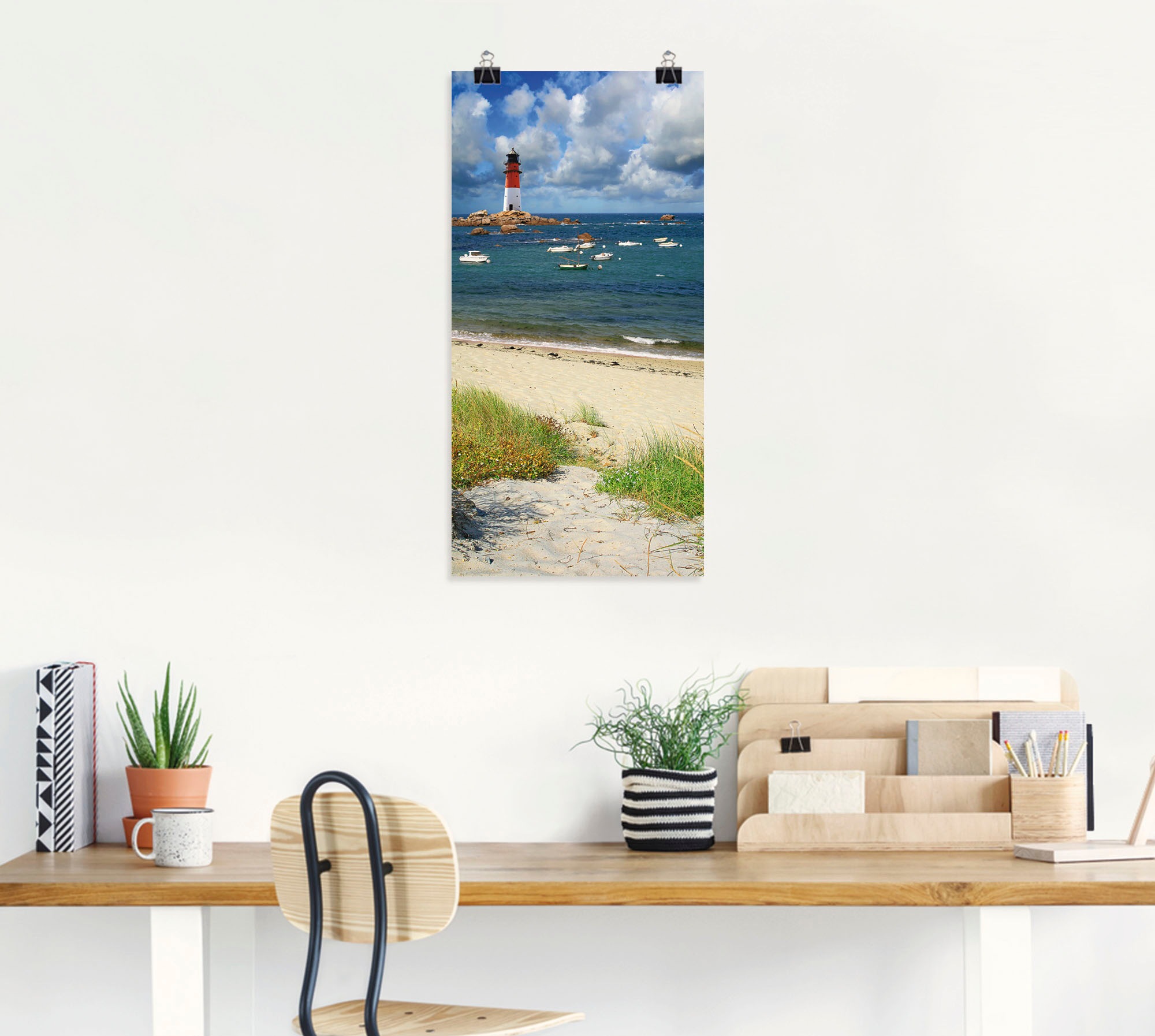 Artland Wandbild »Blick von den Dünen«, Küste, (1 St.), als Leinwandbild, Poster in verschied. Größen
