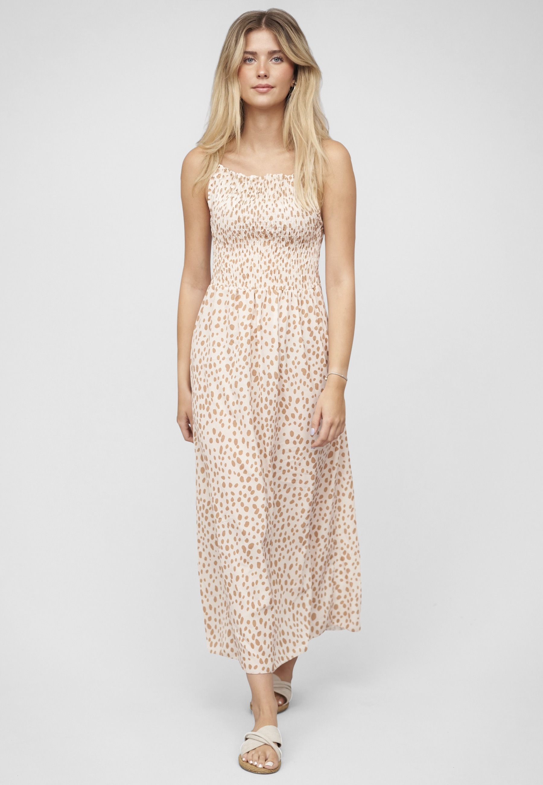 CLOUD 5IVE Shirtkleid »CLOUD 5IVE Longform Dress with aop animal print« 1 Stk. tlg.