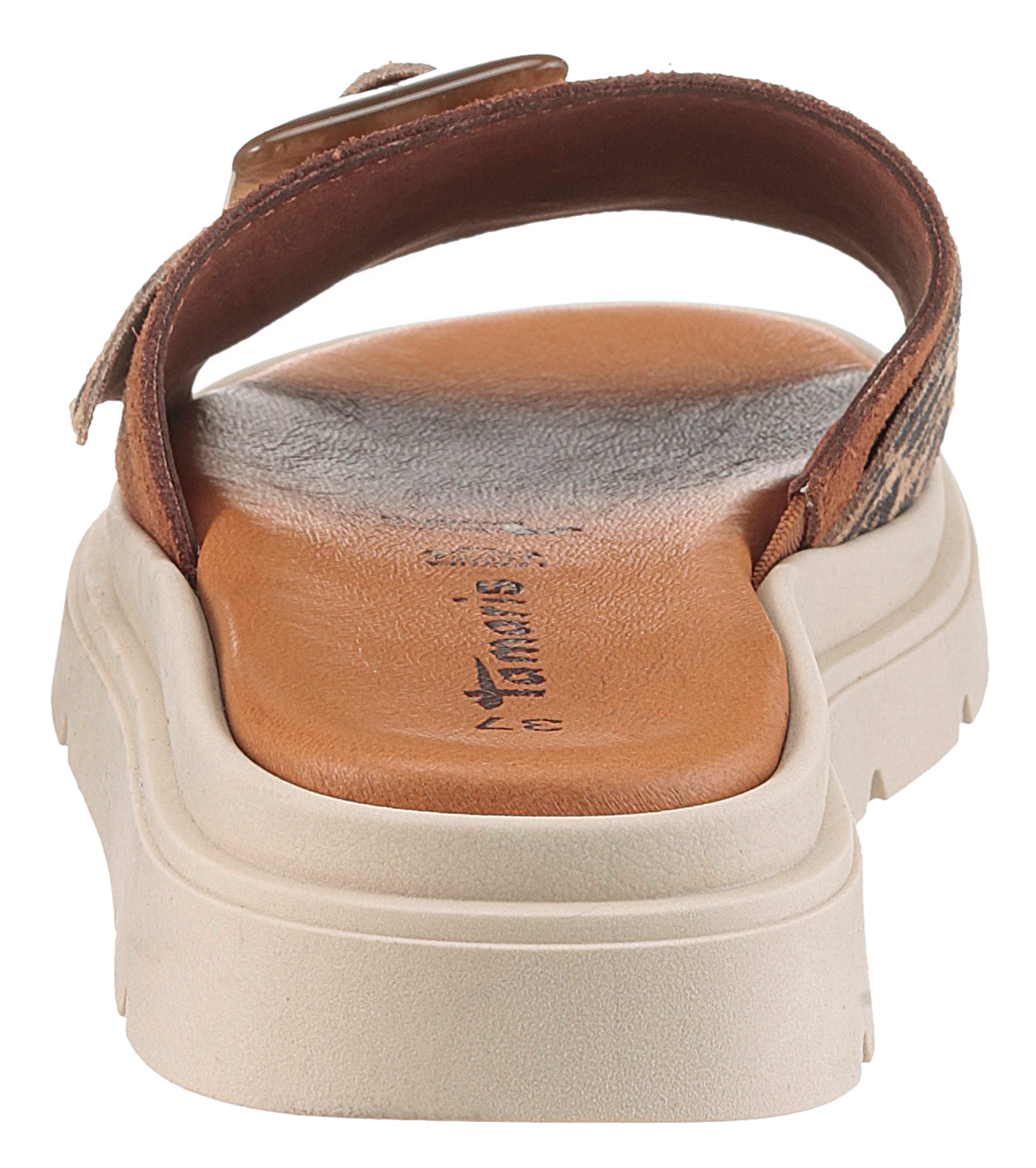 Tamaris Pantolette, Plateau, Sommerschuh mit modischer Zierschnalle
