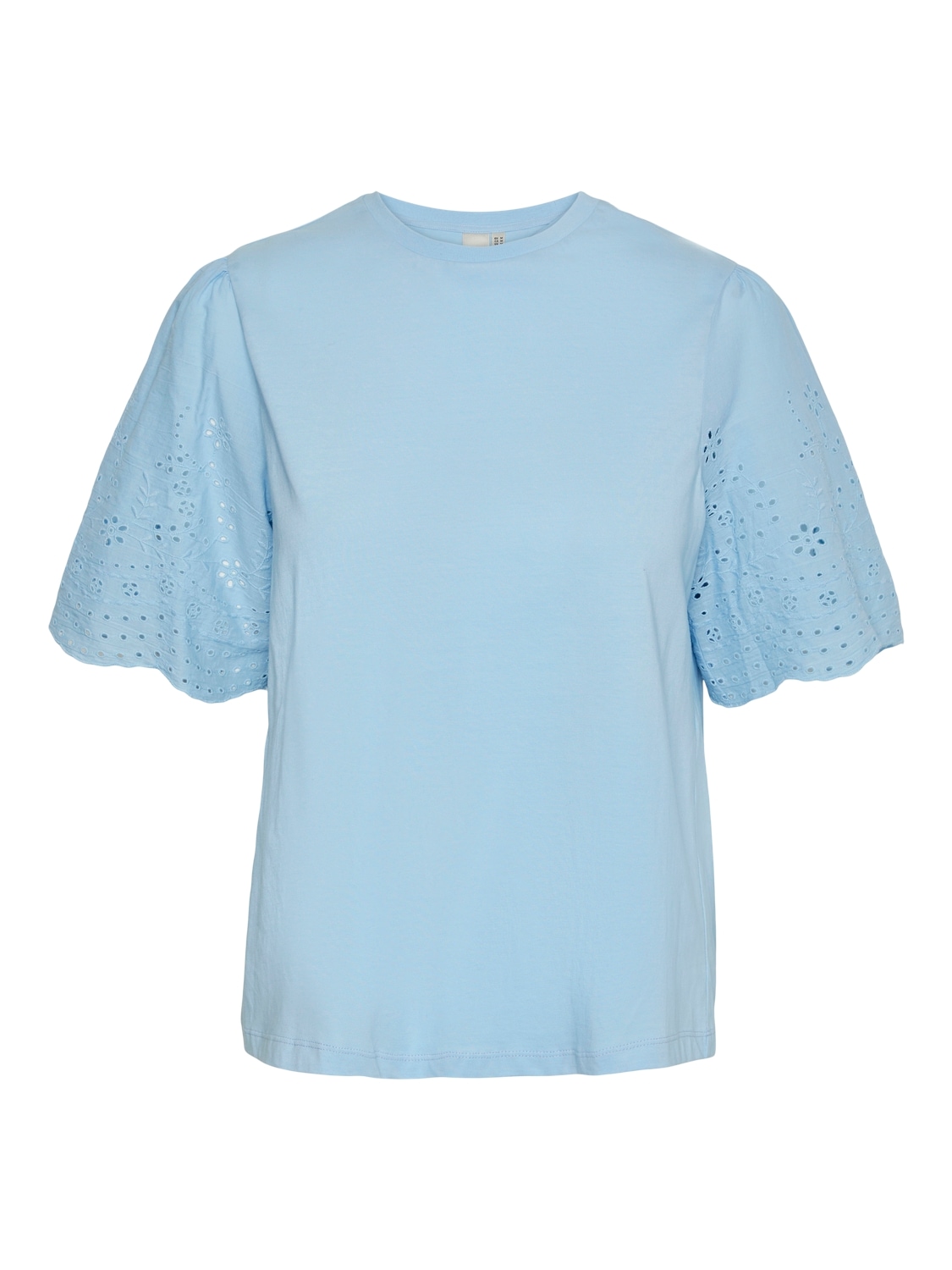 Y.A.S Kurzarmshirt »YASLEX SS TOP W. EMB SLEEVES S. NOOS«, mit Lochstickerei