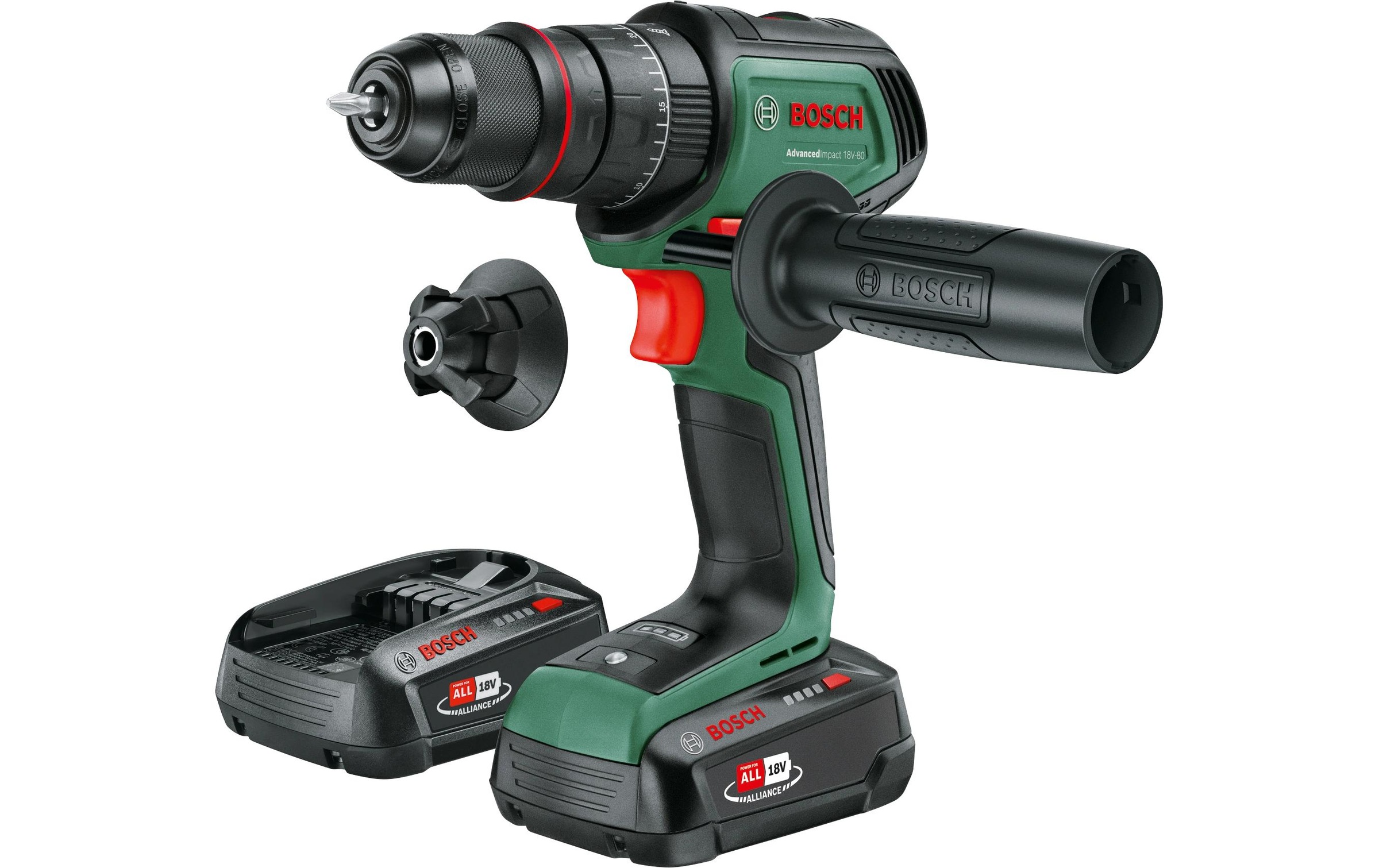 BOSCH Akku-Schlagbohrmaschine »AdvancedImpact 18 V-80 2 x Akku«