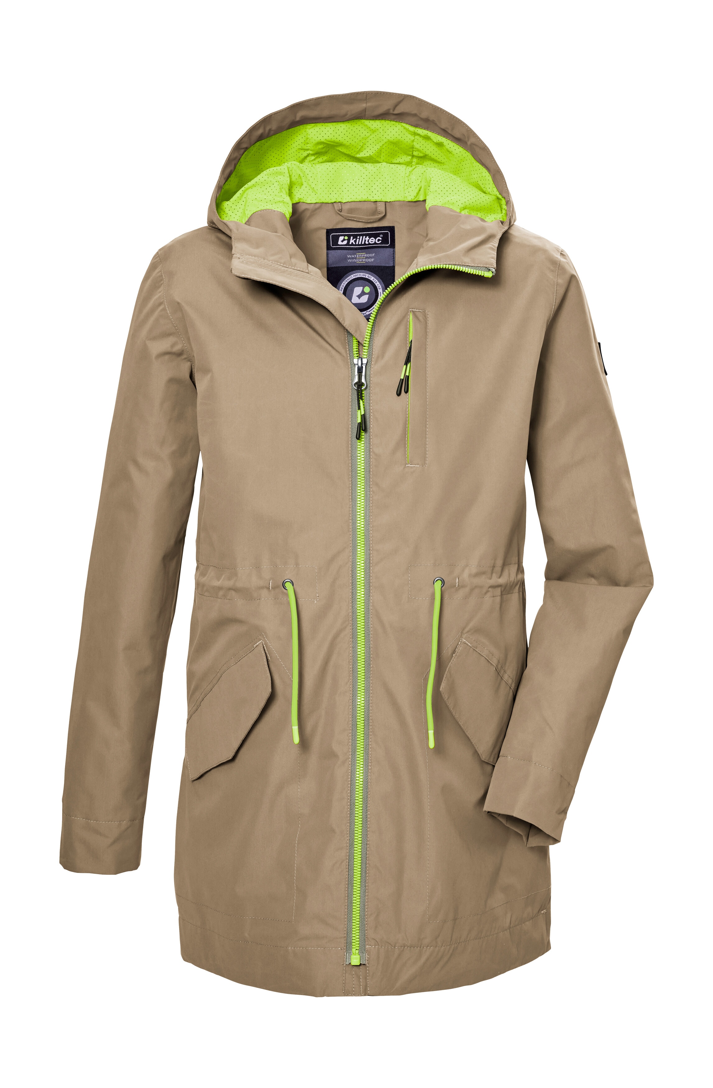 Killtec Parka "KOS 148 GRLS PRK" Wind- und wasserdichter Parka mit reflektierenden Elementen