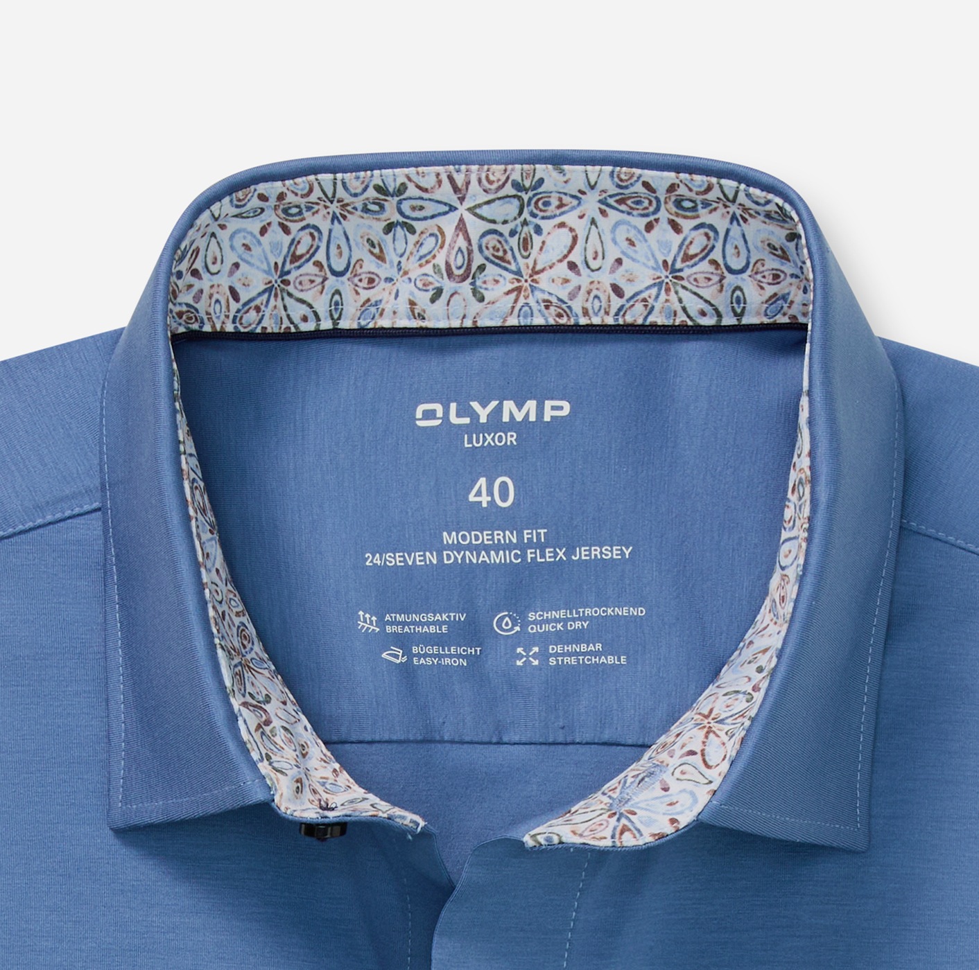 Thumbnail - OLYMP Langarmhemd "Luxor 24/Seven" New Kentkragen, modern fit, Businesshemd, bügelleicht