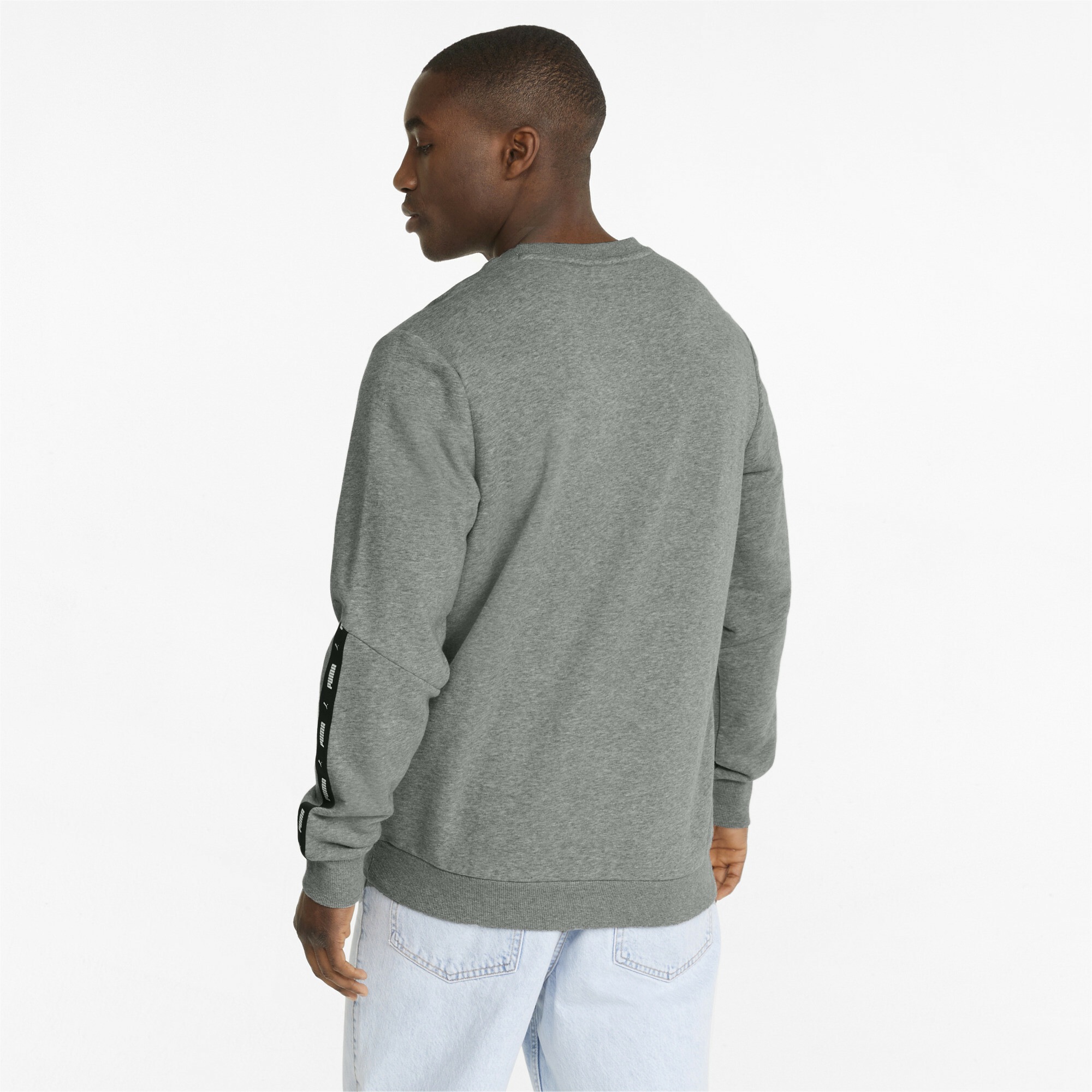 PUMA Sweatshirt »Essentials+ Sweatshirt mit Rundhalsausschnitt und Logo-Tape«