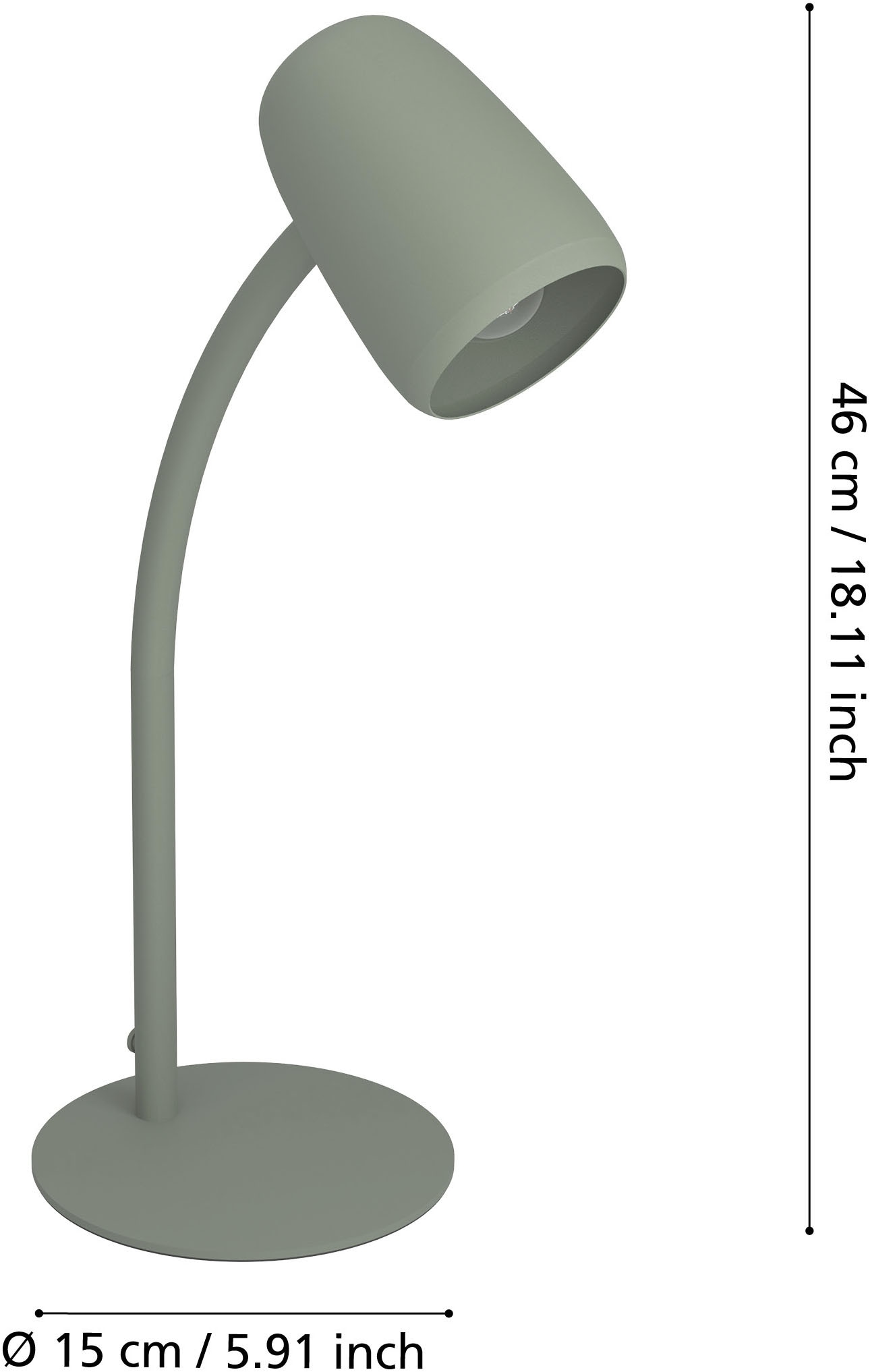 EGLO Tischleuchte »CARLO Tischlampe - Stahl - E14 - 1X18W - IP20« E14 1 Stk.