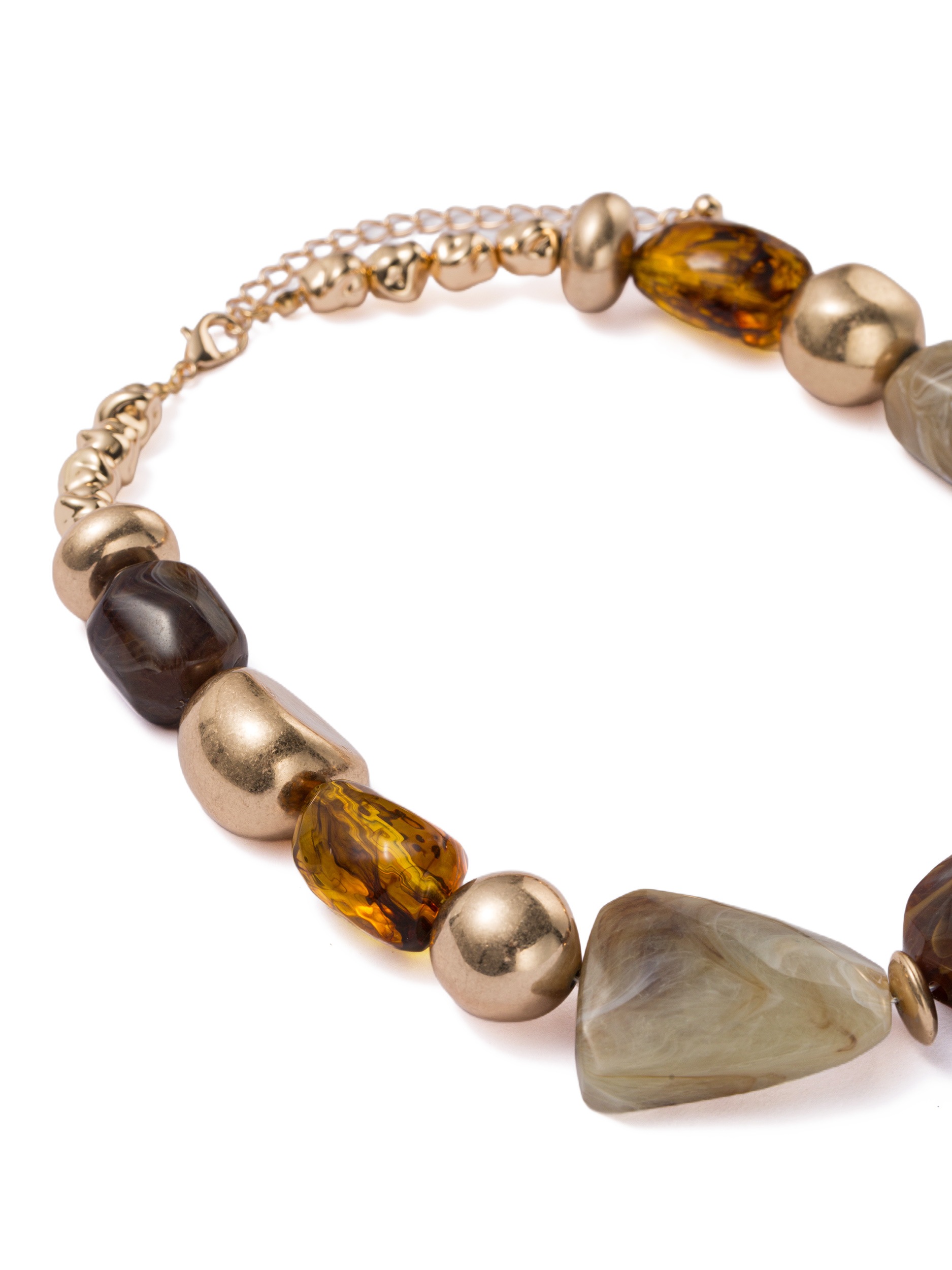 Aniston JEWELRY & WATCHES Collier »Schmuck Geschenk Kupfer Halsschmuck Halskette Nuggets« Made in Germany - mit Glasstein